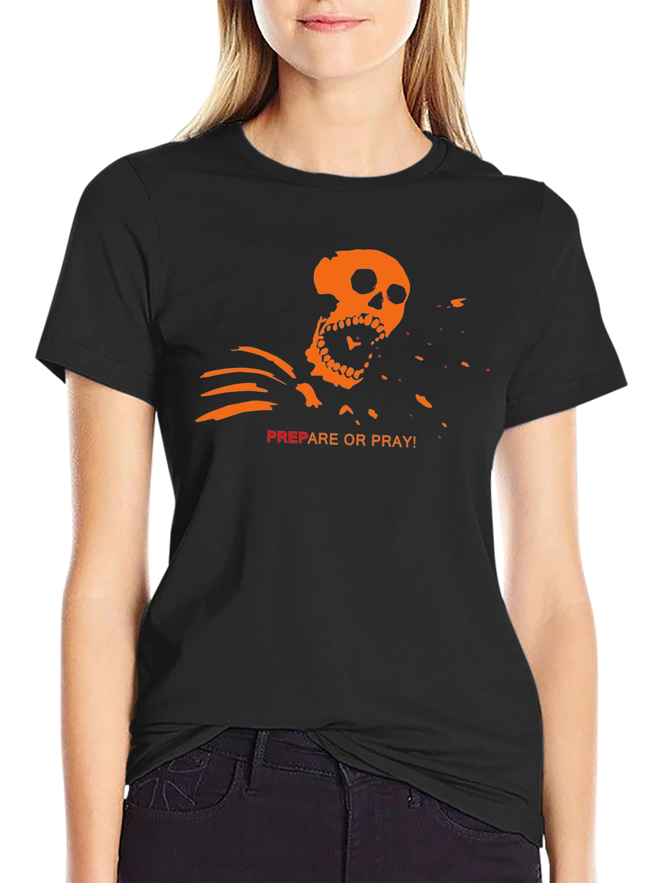 Prepare or Pray T-Shirt - Skeleton Graphic Tee
