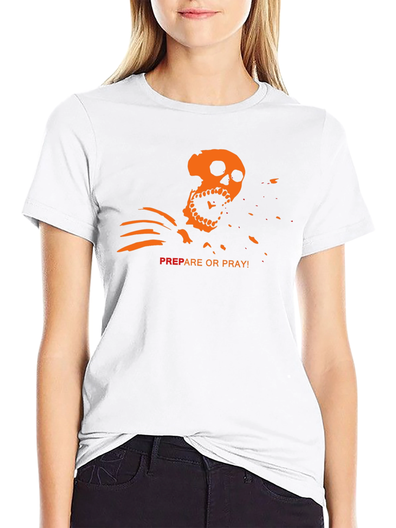 Prepare or Pray T-Shirt - Skeleton Graphic Tee