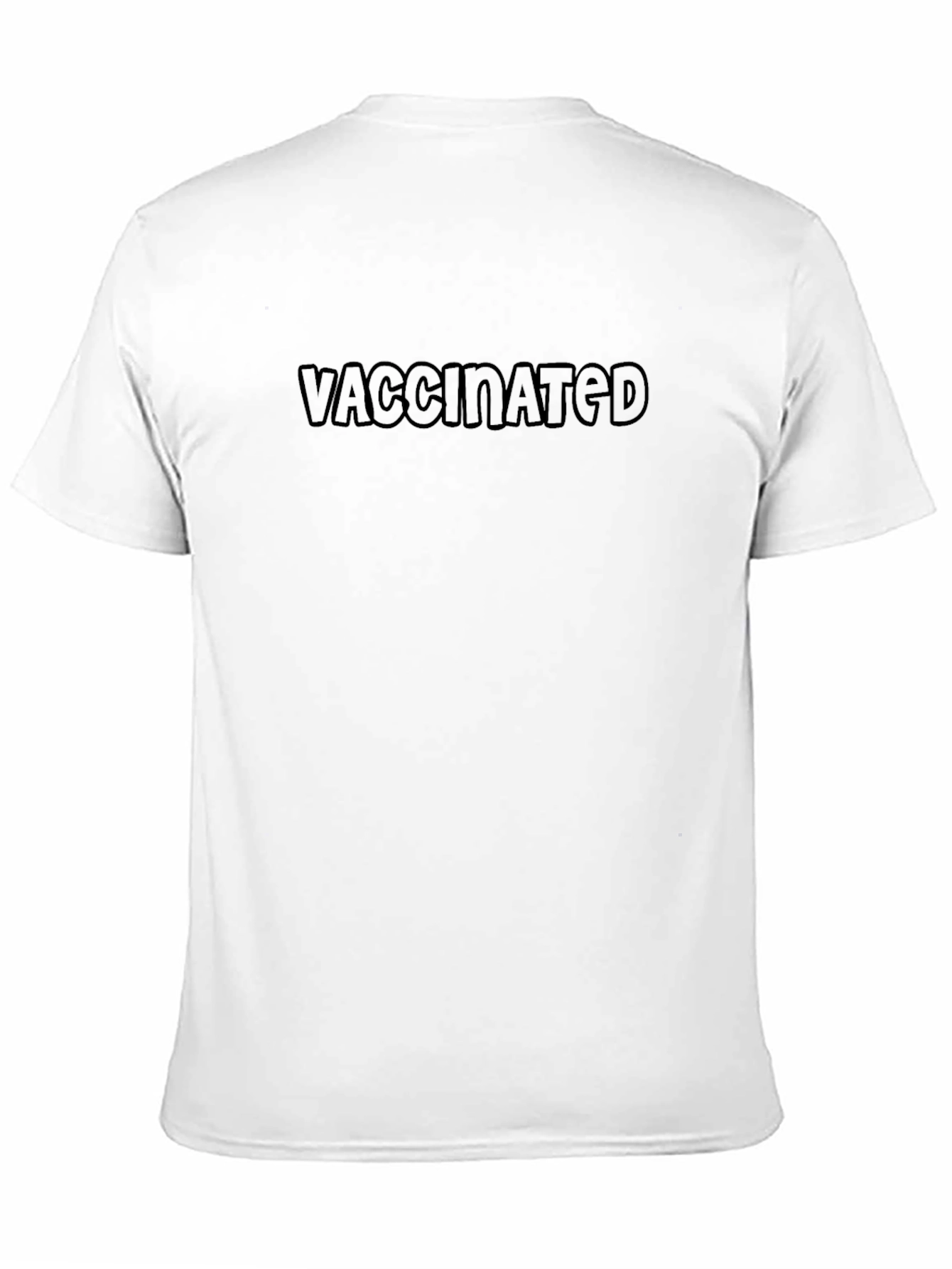 Vaccinated Graphic Tee - Black