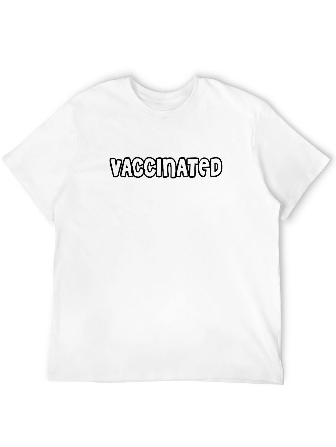 Vaccinated Graphic Tee - Black