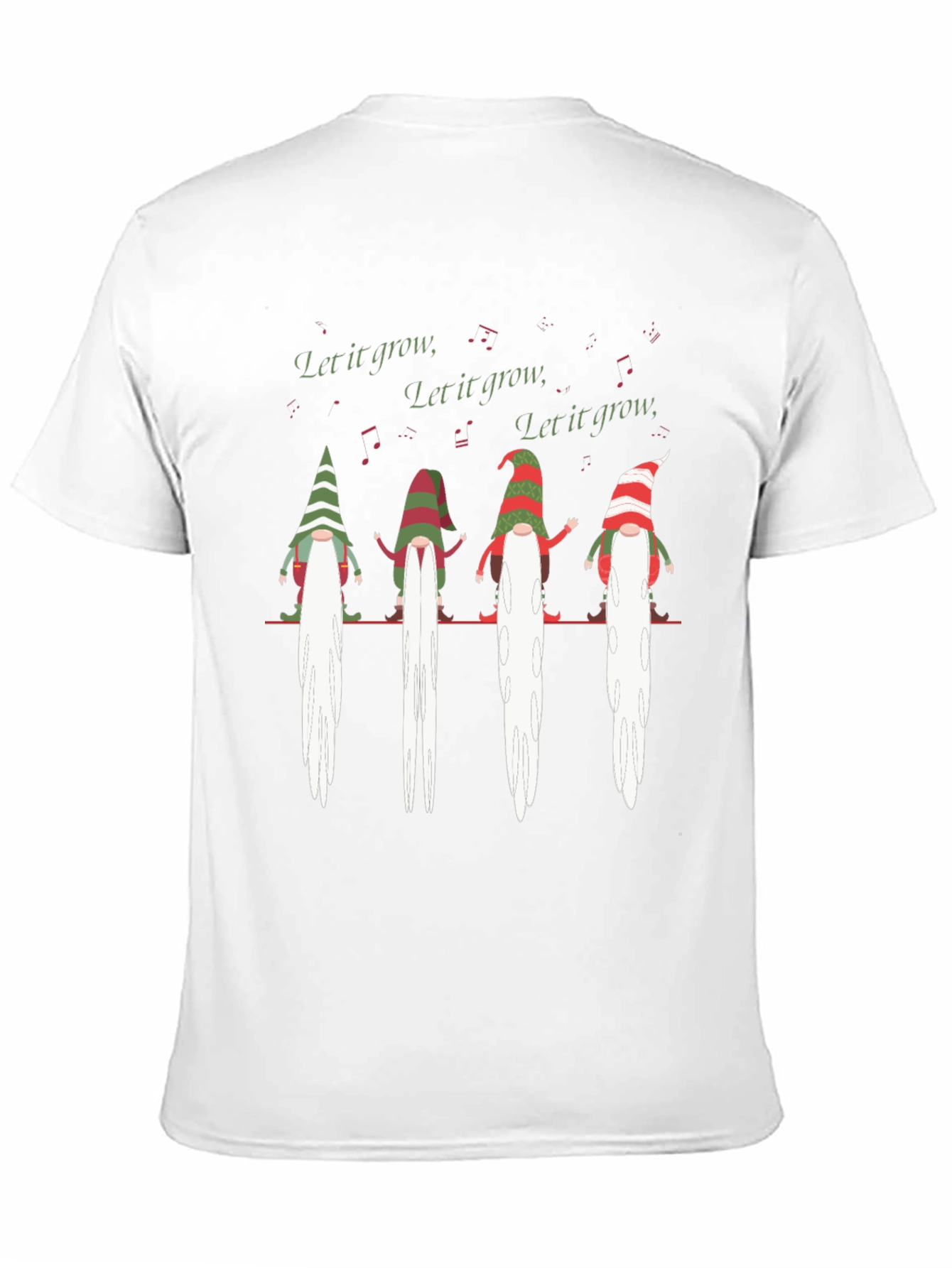 Let It Grow Gnomes Graphic T-Shirt - Black