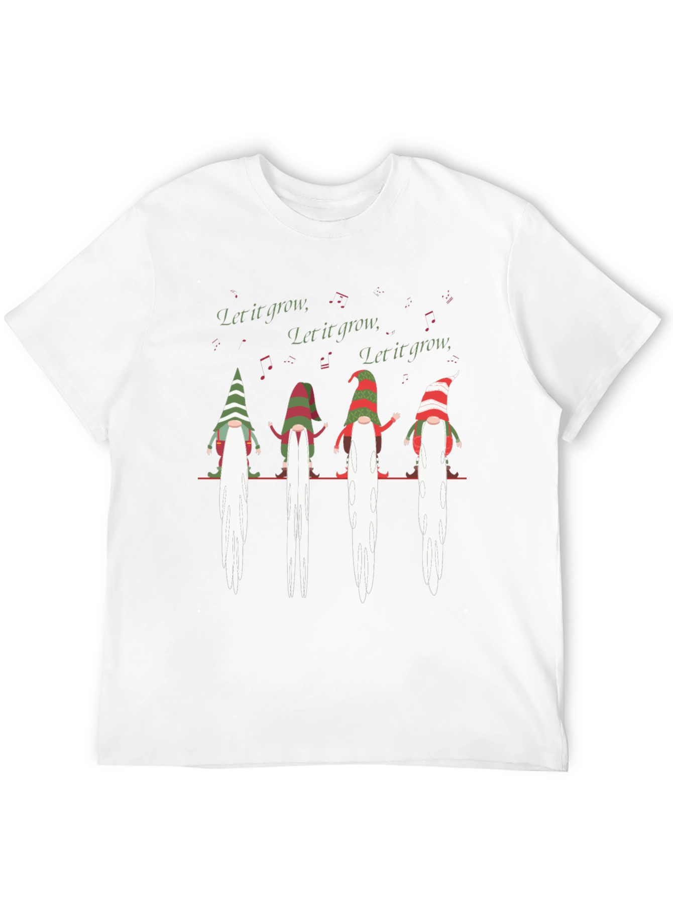Let It Grow Gnomes Graphic T-Shirt - Black