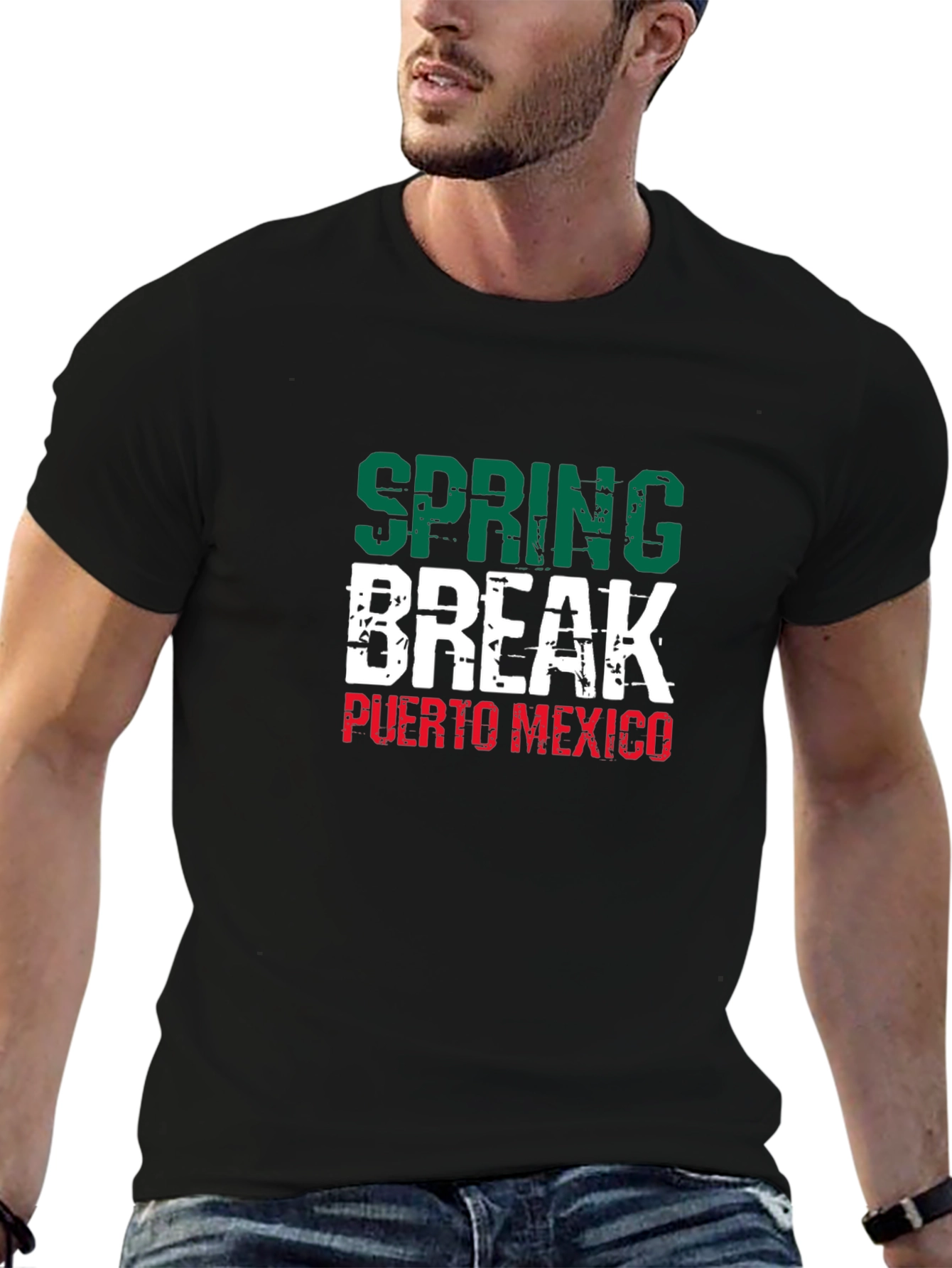 Spring Break Puerto Mexico Graphic T-Shirt
