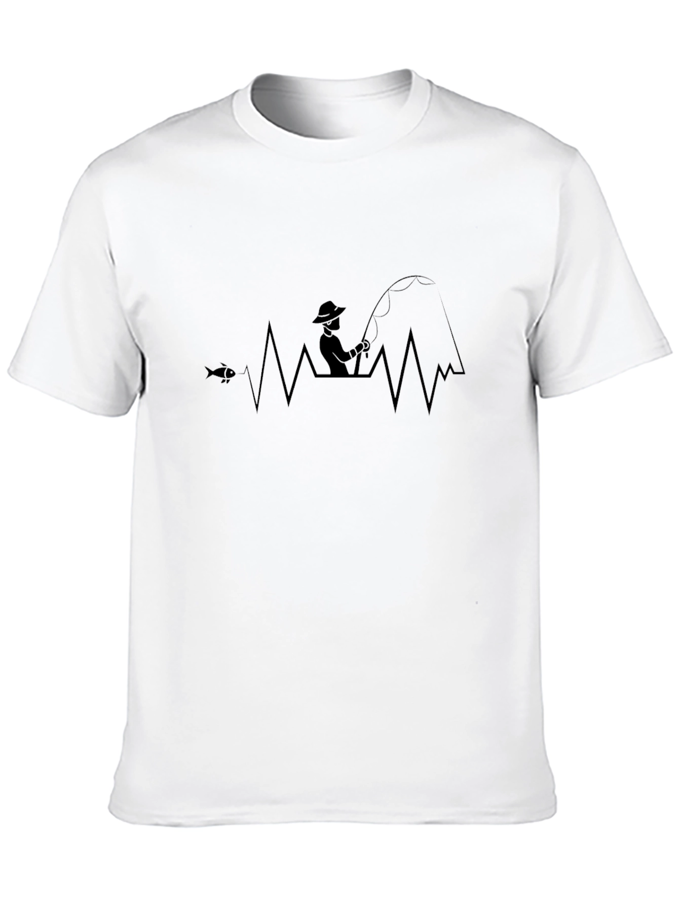 Fishing Heartbeat T-Shirt - Angler Gift