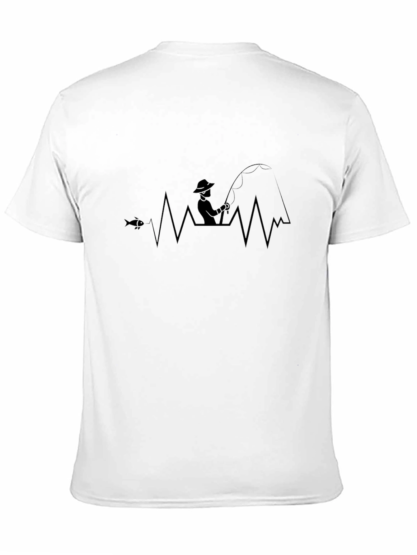 Fishing Heartbeat T-Shirt - Angler Gift