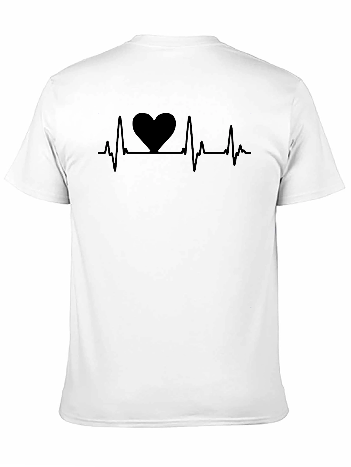 Heartbeat Heart Tee - Classic Black T-Shirt