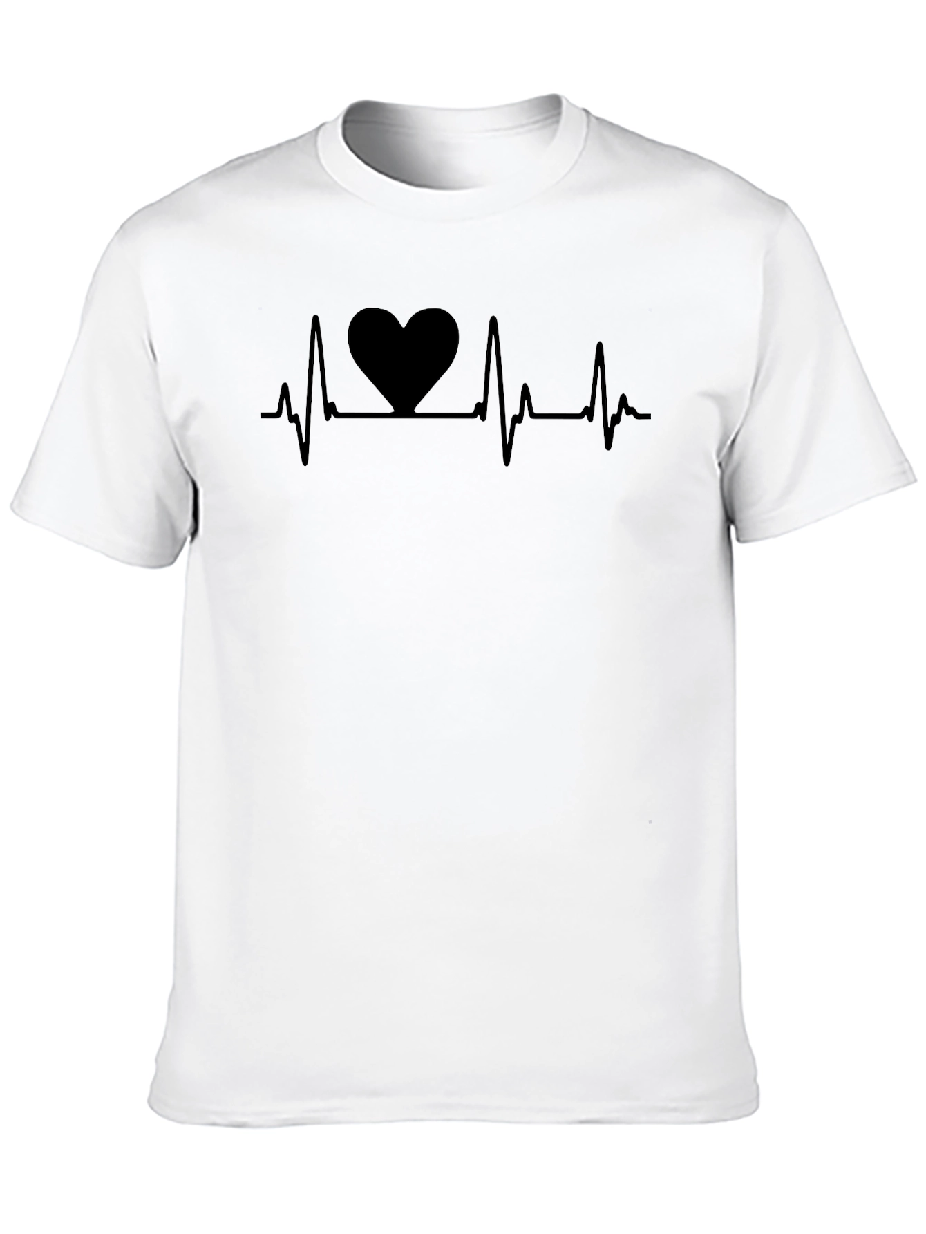 Heartbeat Heart Tee - Classic Black T-Shirt
