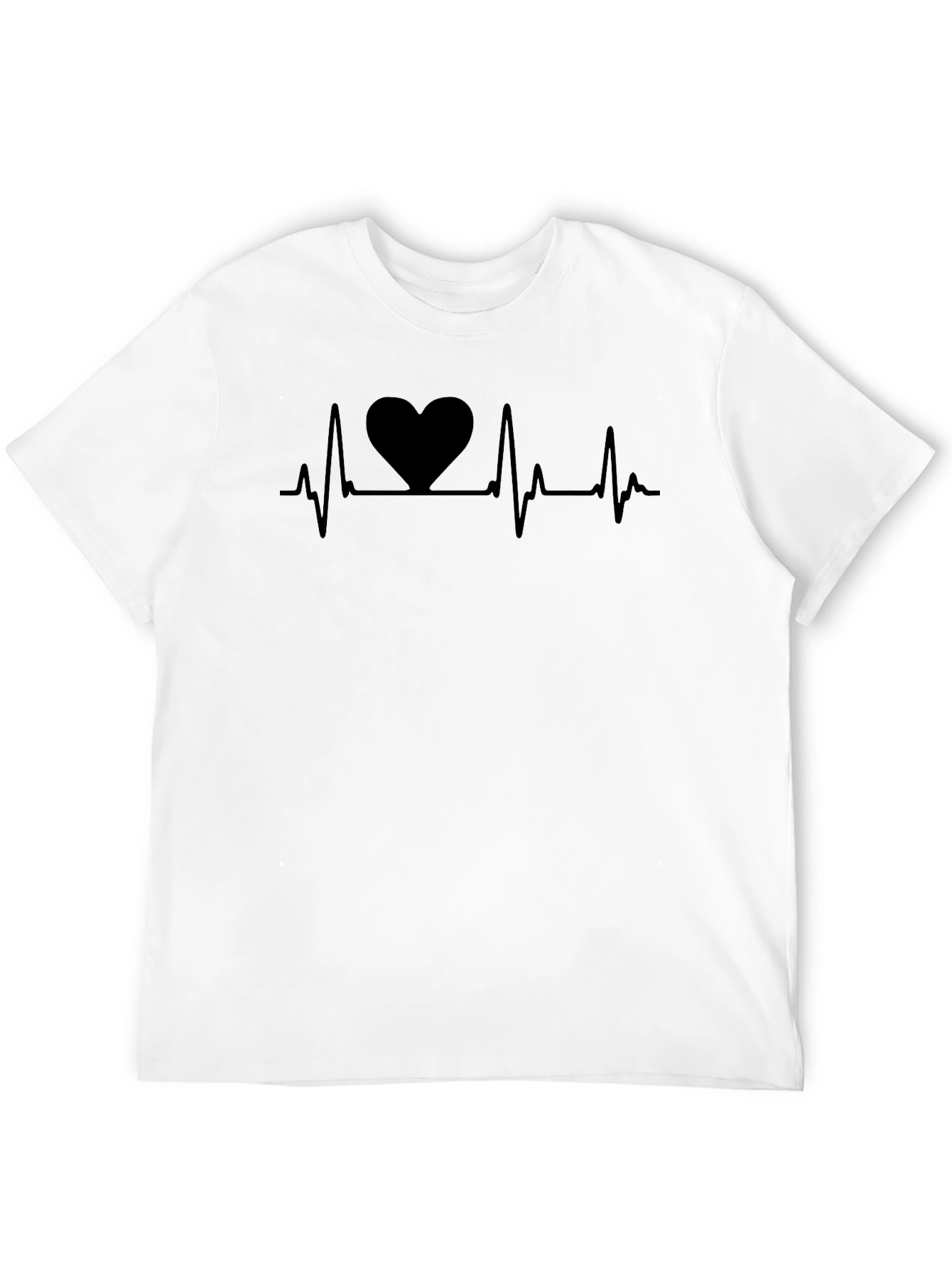 Heartbeat Heart Tee - Classic Black T-Shirt