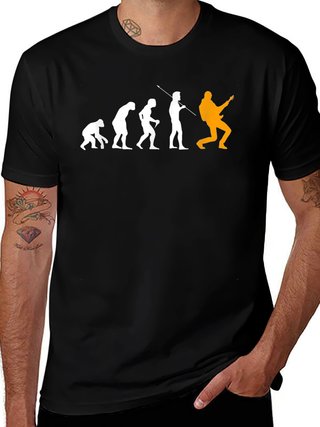 Evolution of Rock Black T-Shirt