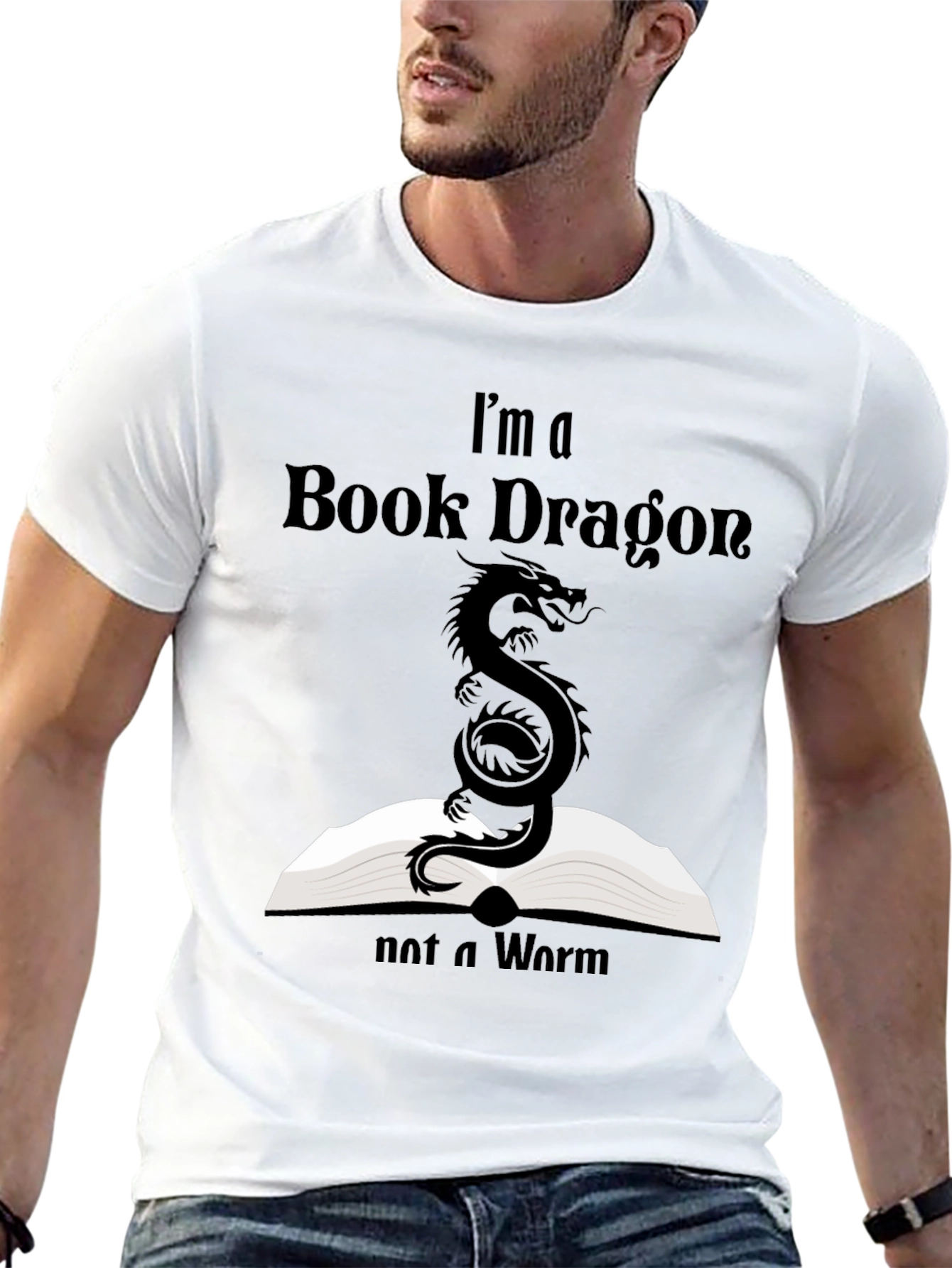 Book Dragon T-Shirt - Reading Lovers Tee