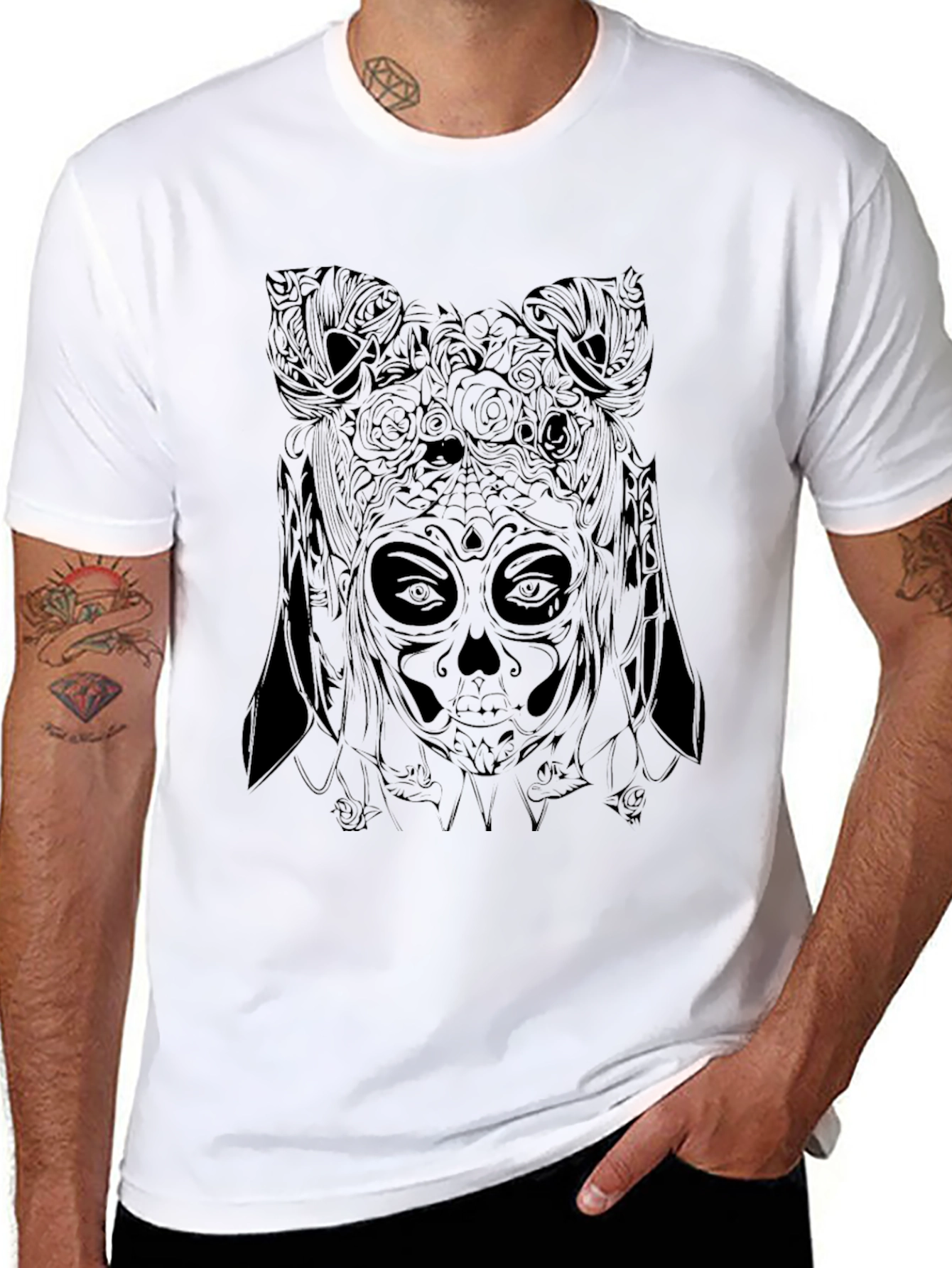 Sugar Skull T-Shirt - Black