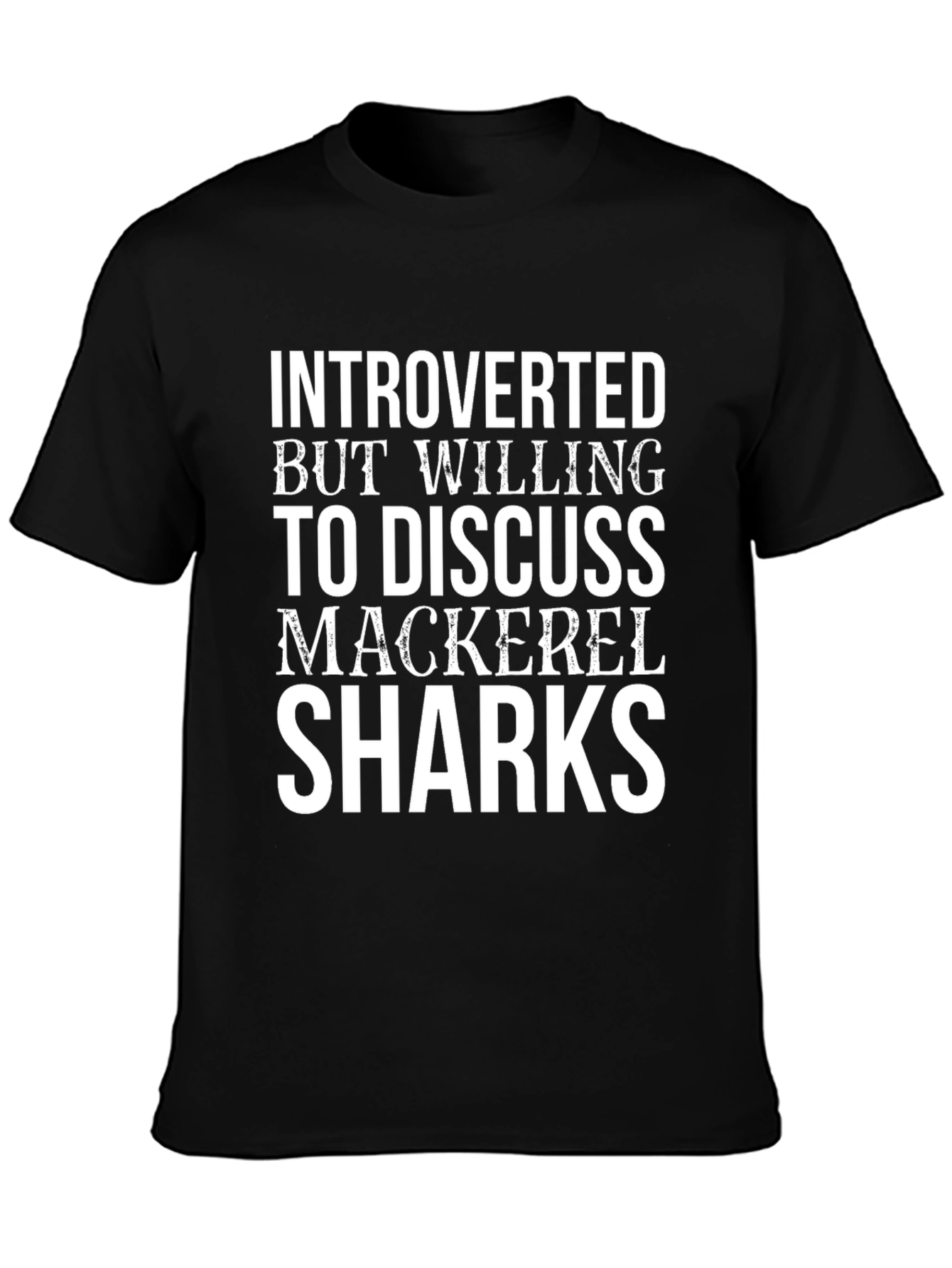 Introverted Mackerel Sharks Graphic T-Shirt
