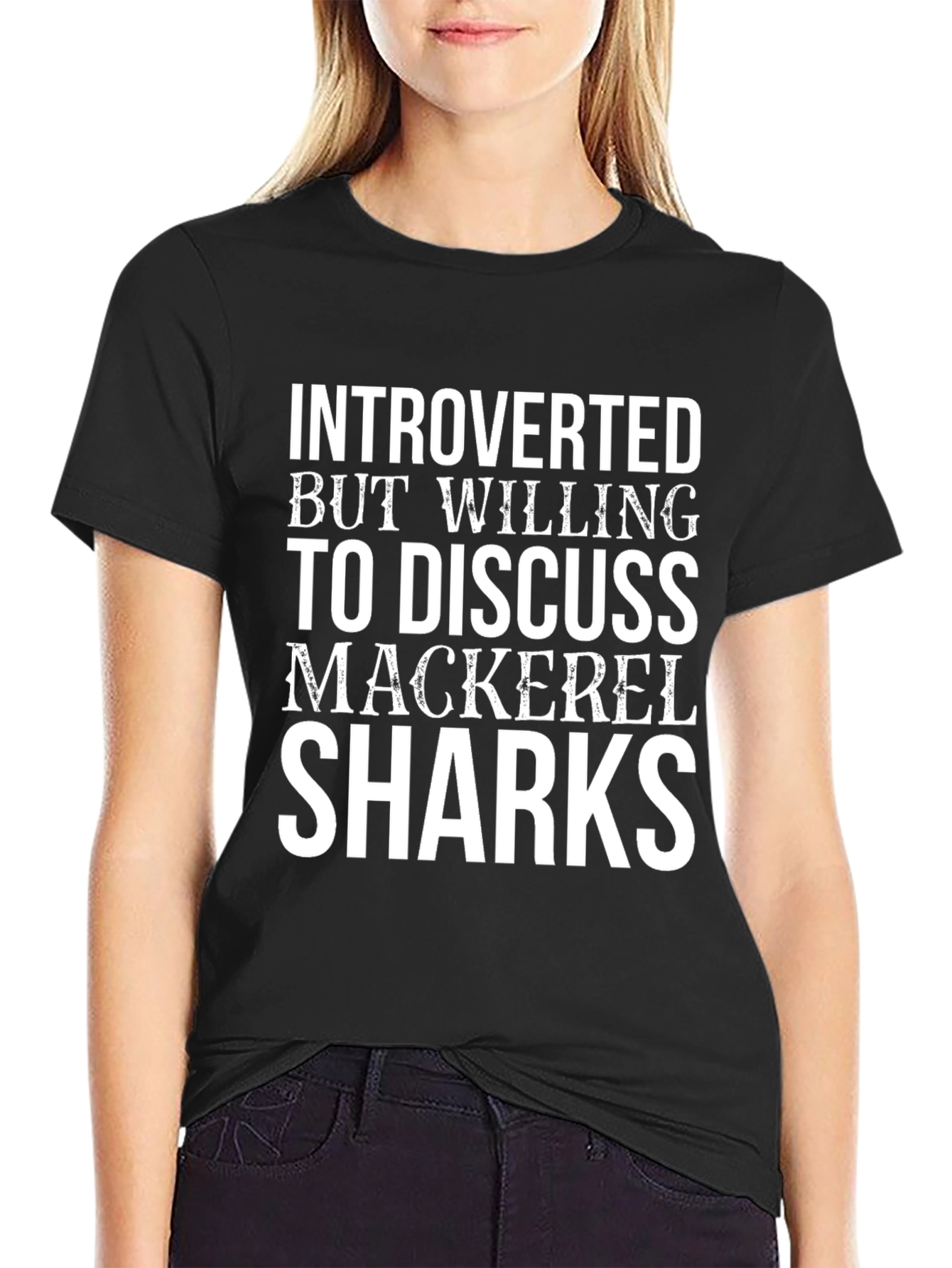 Introverted Mackerel Sharks Graphic T-Shirt