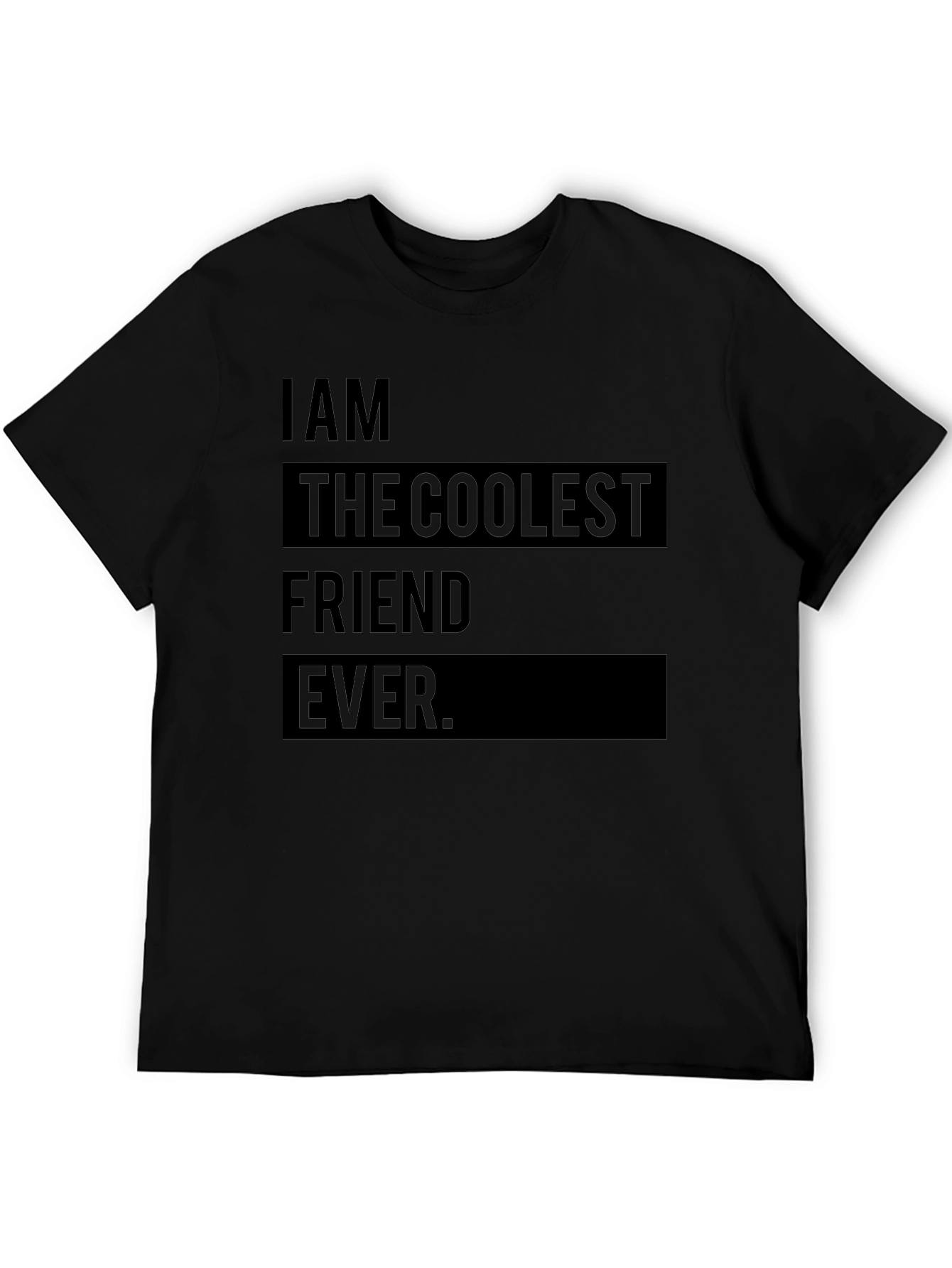 Coolest Friend Ever Graphic Tee - Black