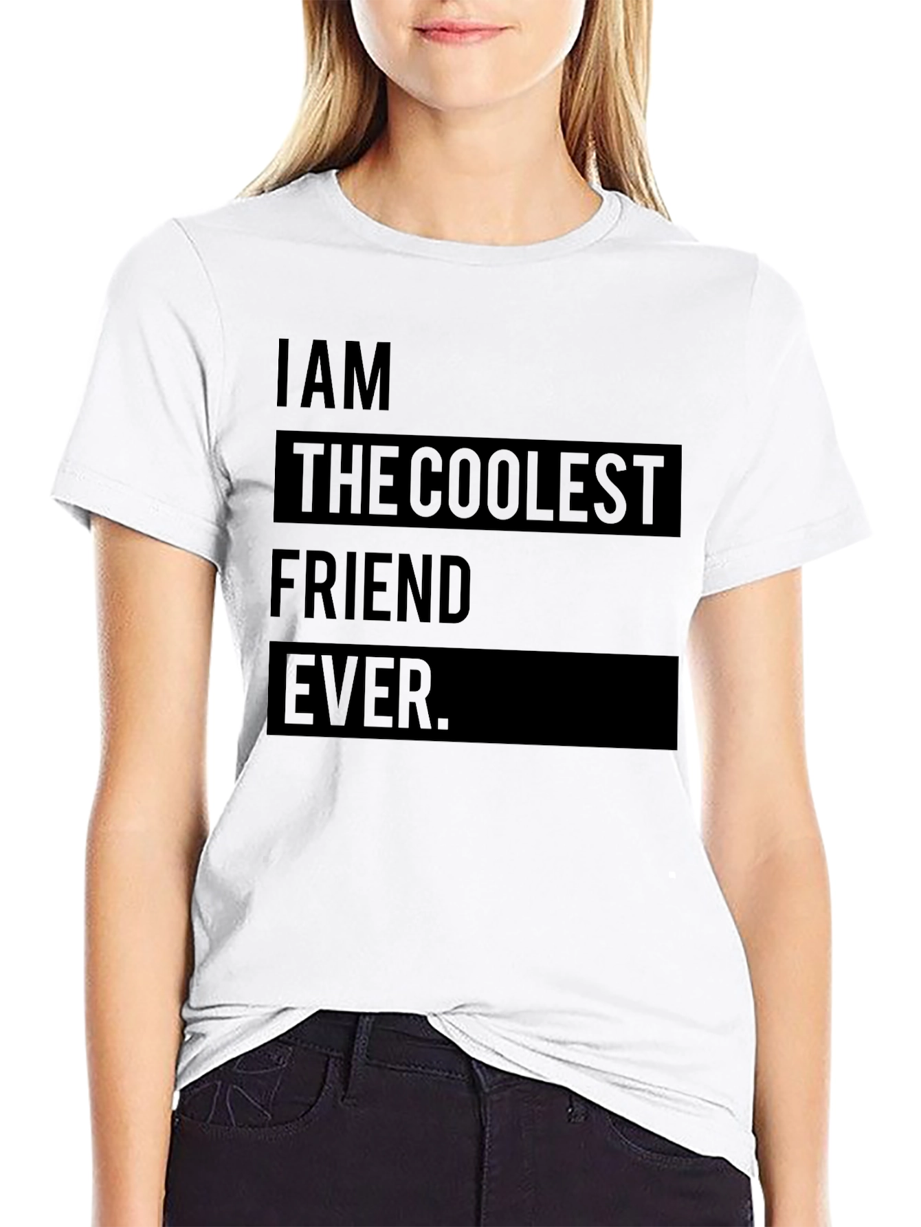 Coolest Friend Ever Graphic Tee - Black