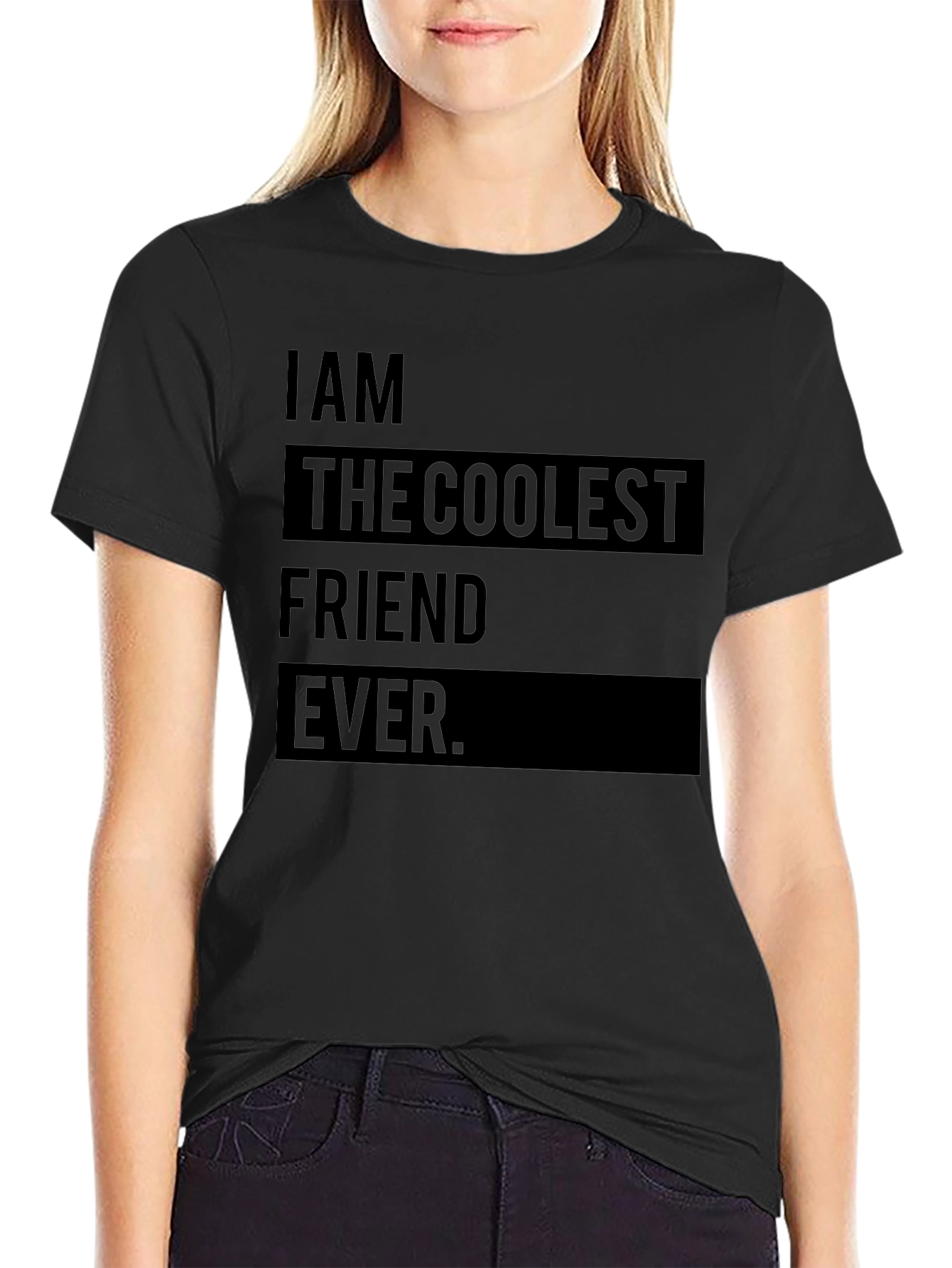 Coolest Friend Ever Graphic Tee - Black
