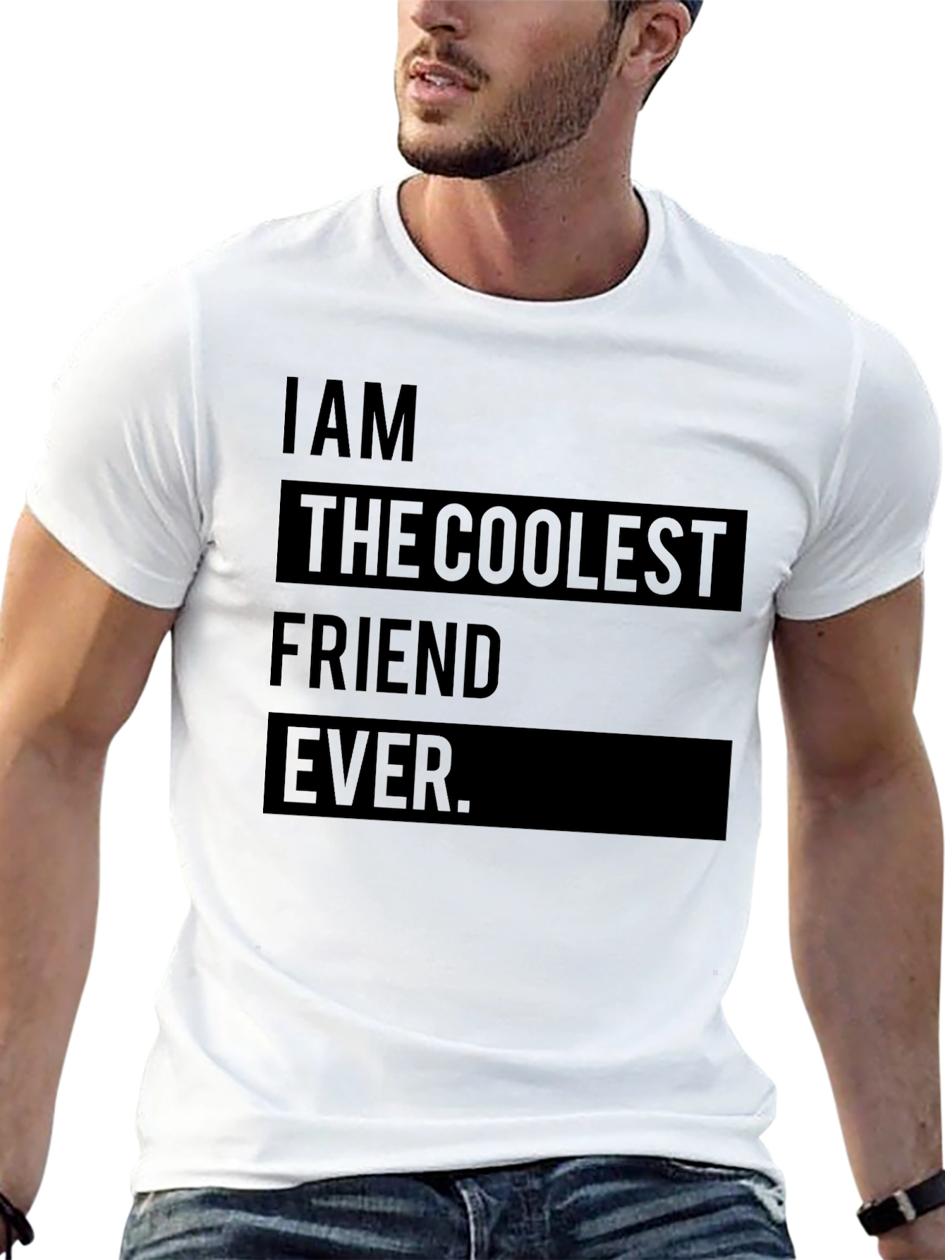 Coolest Friend Ever Graphic Tee - Black