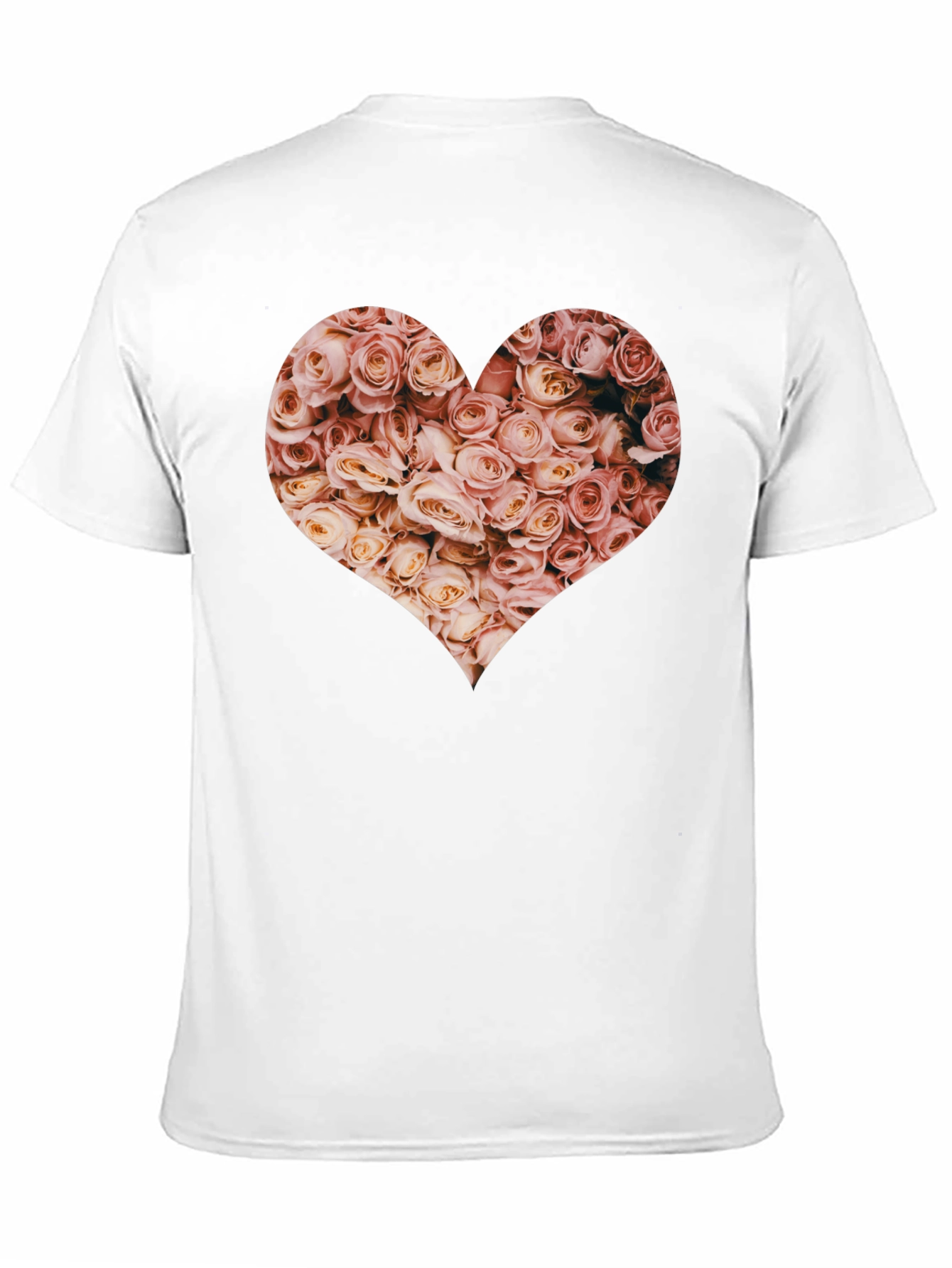 Floral Heart Graphic Tee - Black