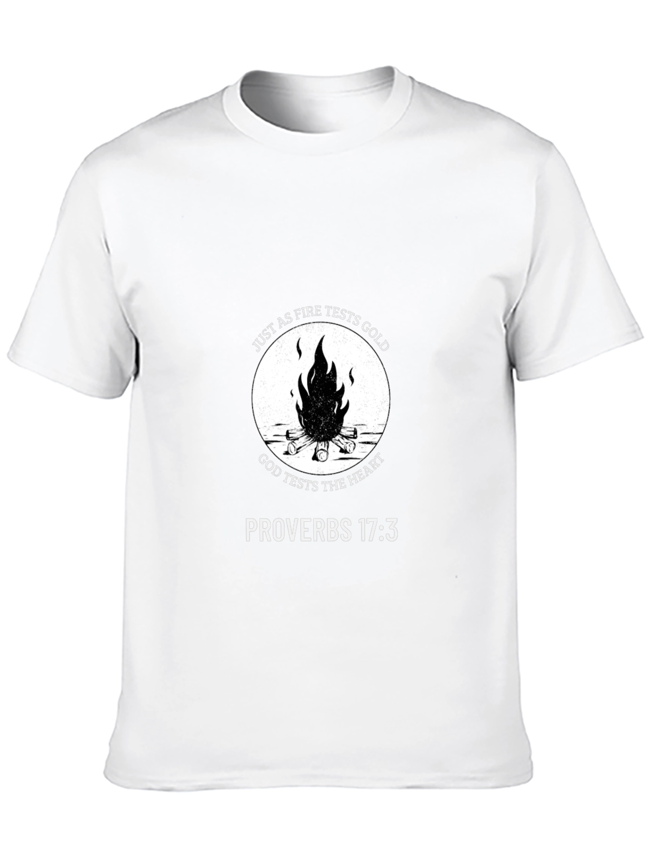 Faith Inspired Fire Tests Gold T-Shirt