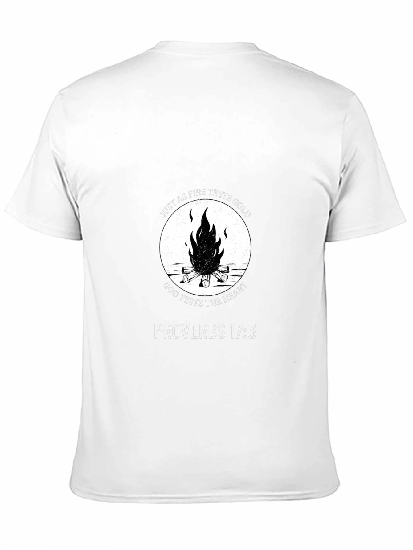 Faith Inspired Fire Tests Gold T-Shirt