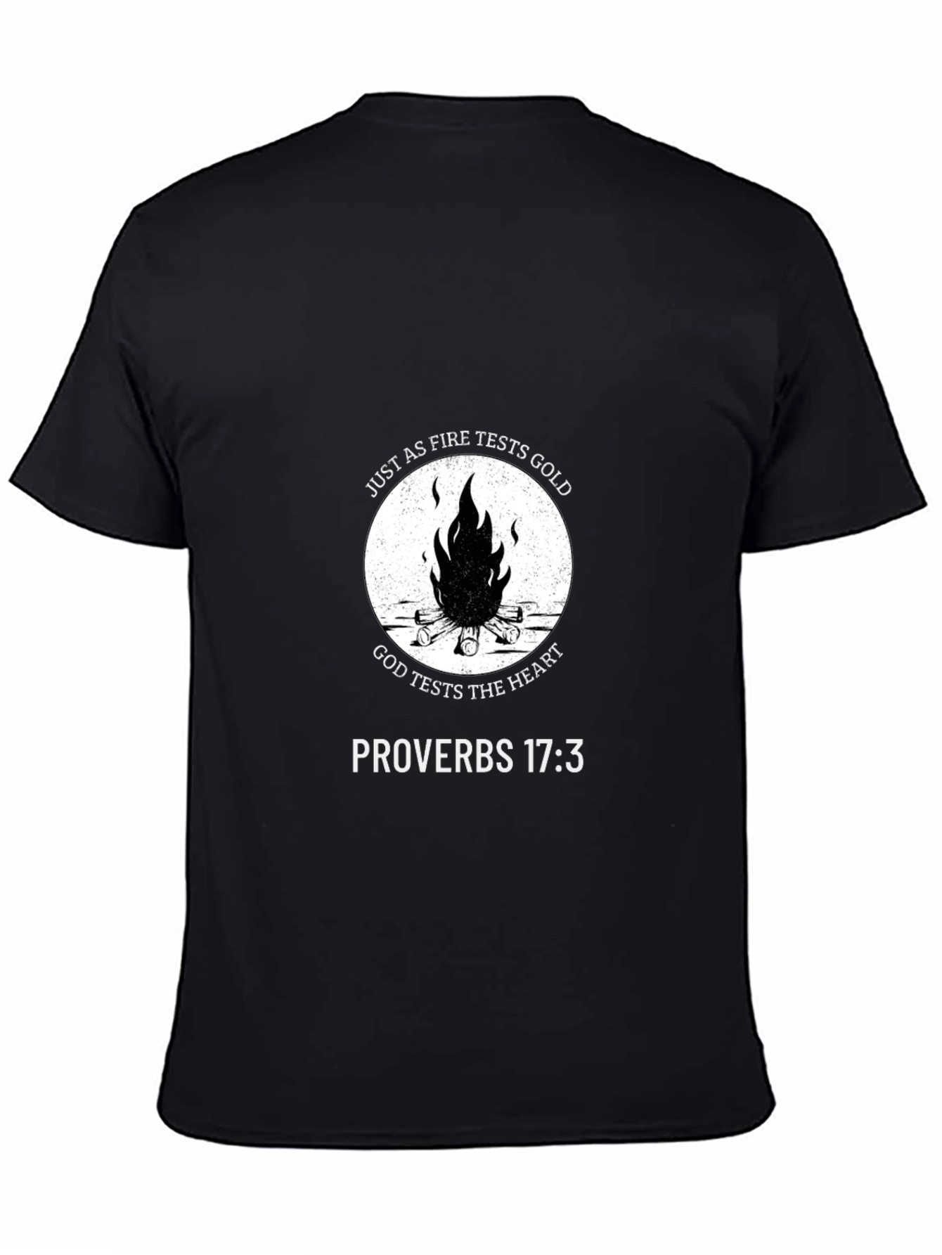 Faith Inspired Fire Tests Gold T-Shirt