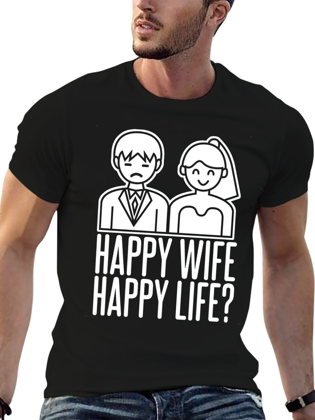 Funny Happy Wife Happy Life? Graphic Tee