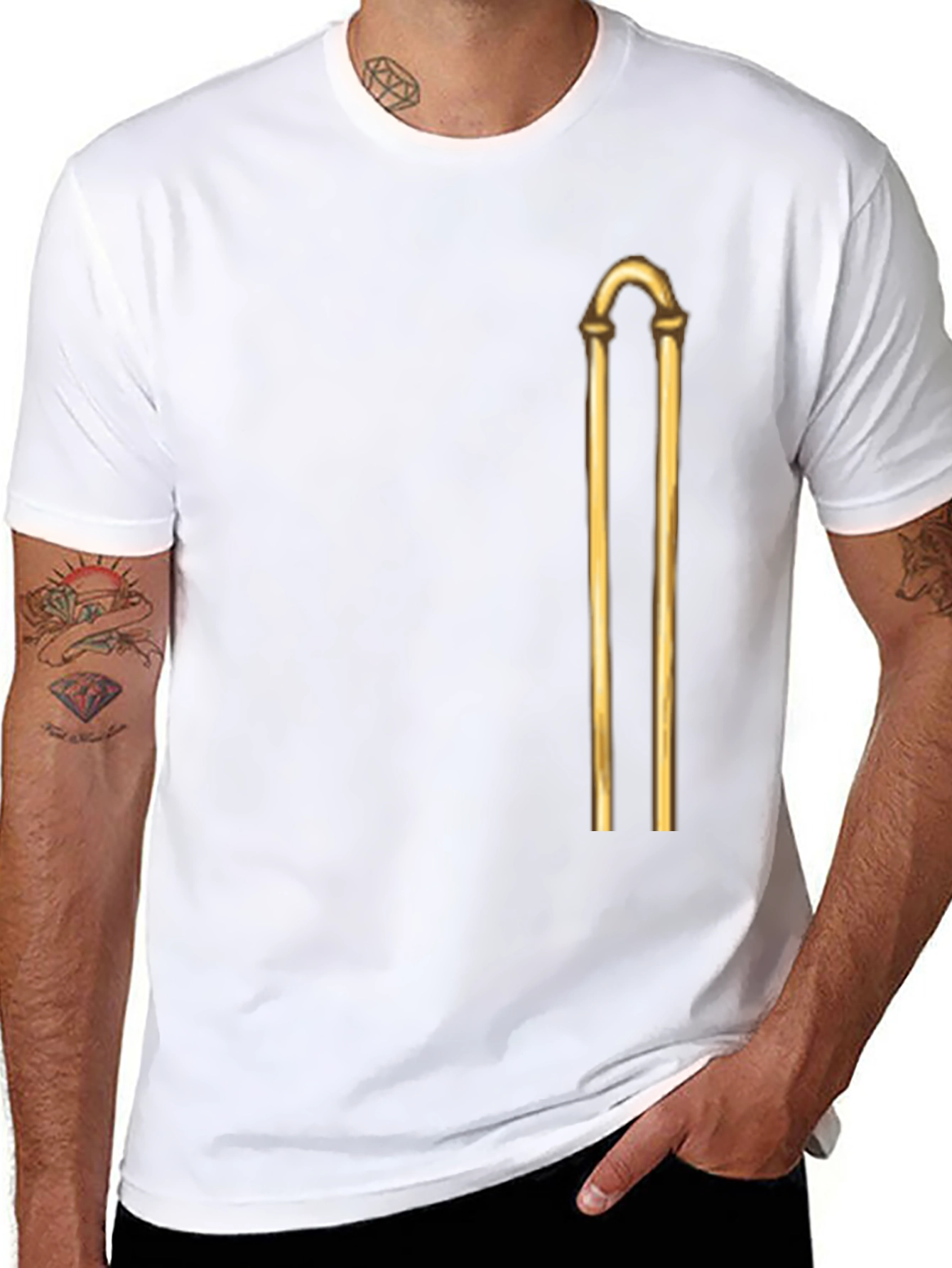 Golden Rod Graphic Black T-Shirt