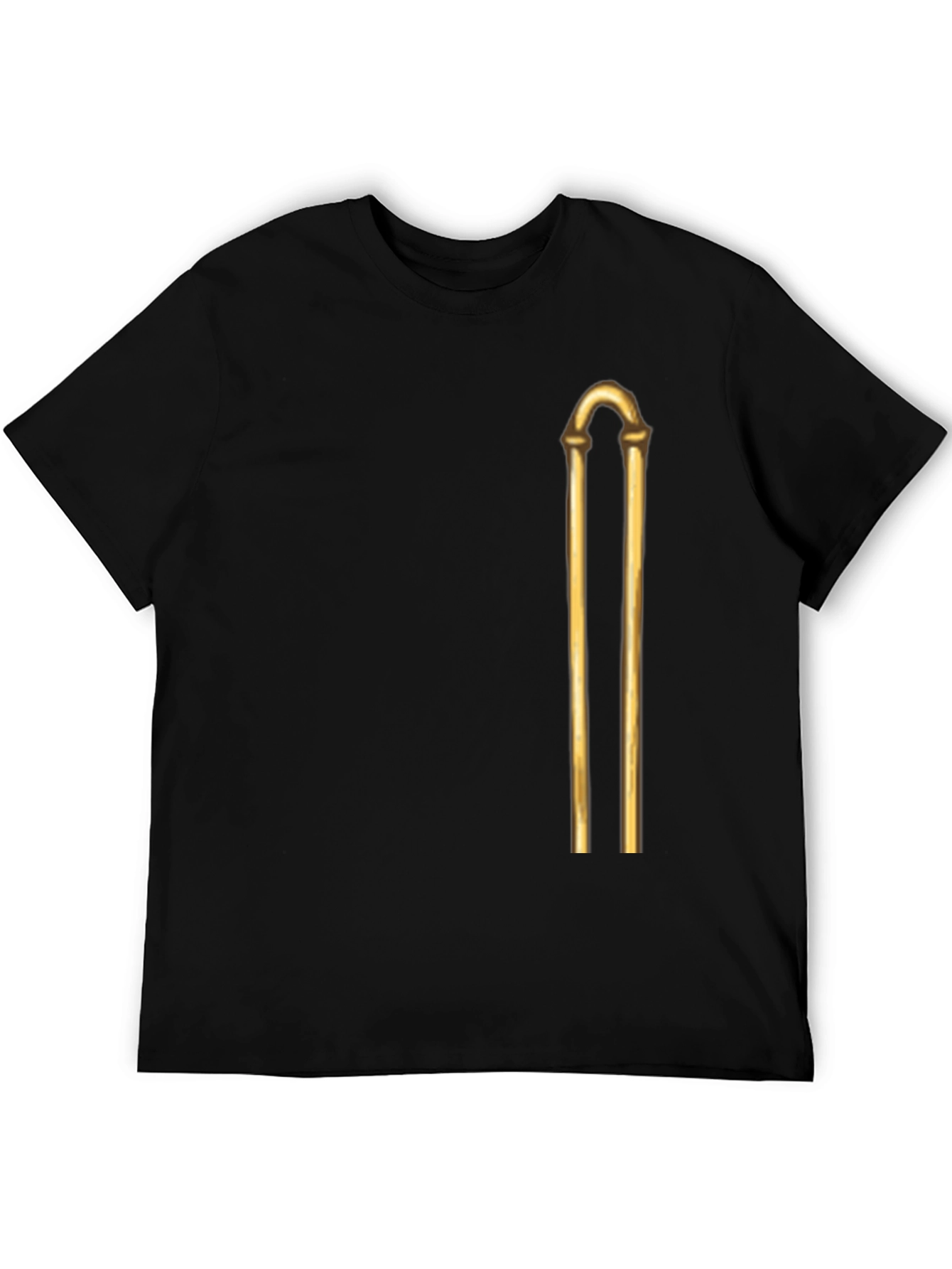 Golden Rod Graphic Black T-Shirt