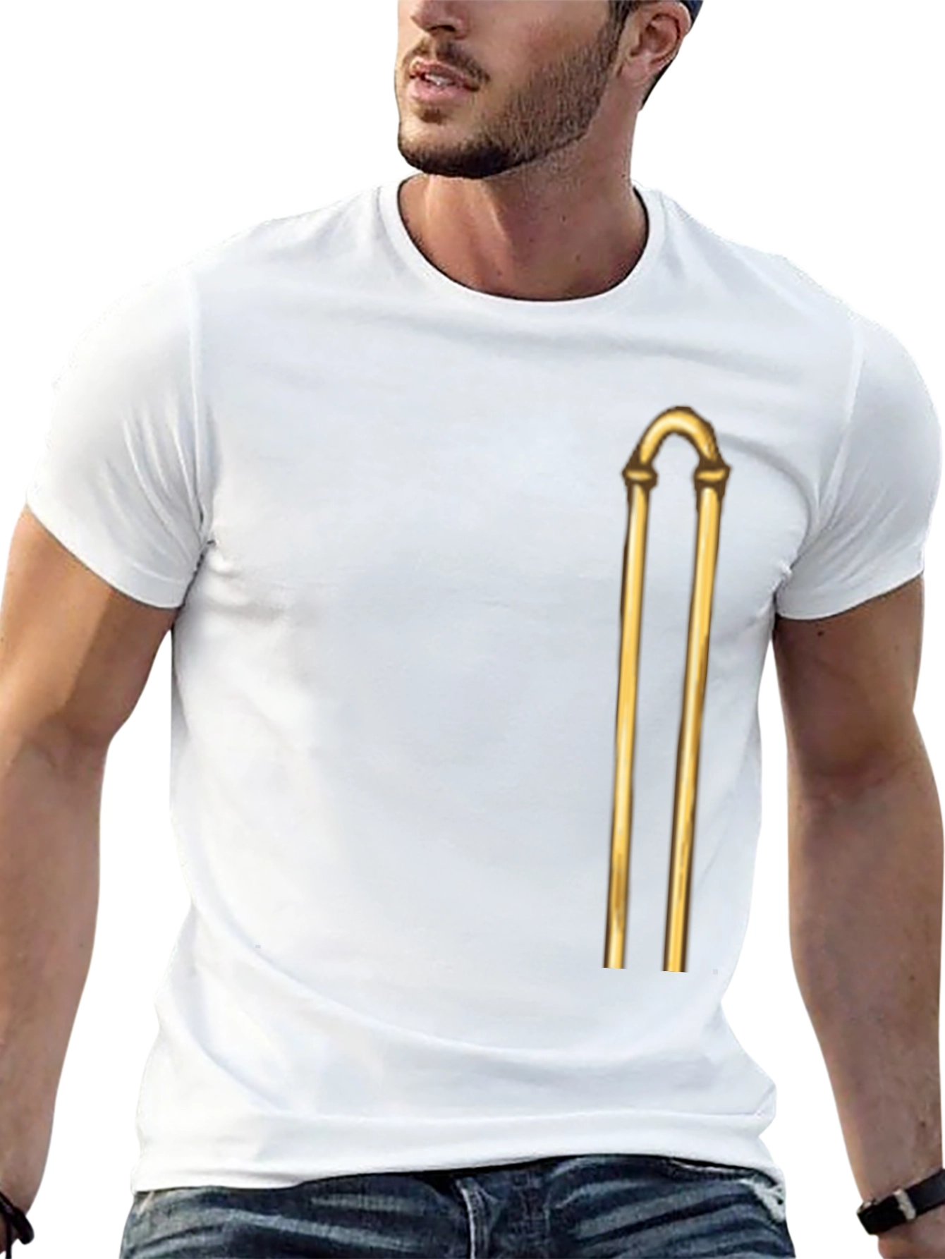 Golden Rod Graphic Black T-Shirt