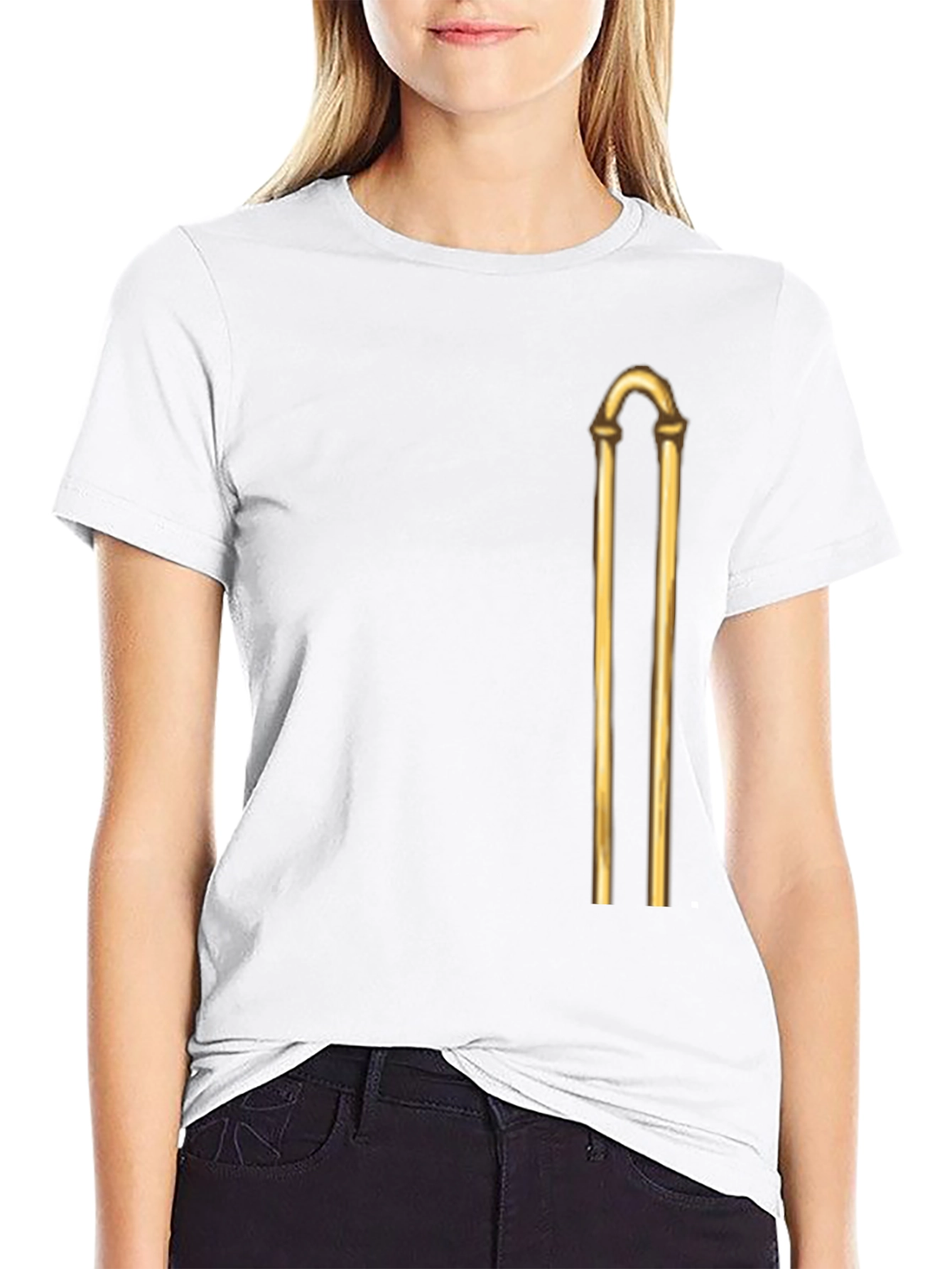 Golden Rod Graphic Black T-Shirt
