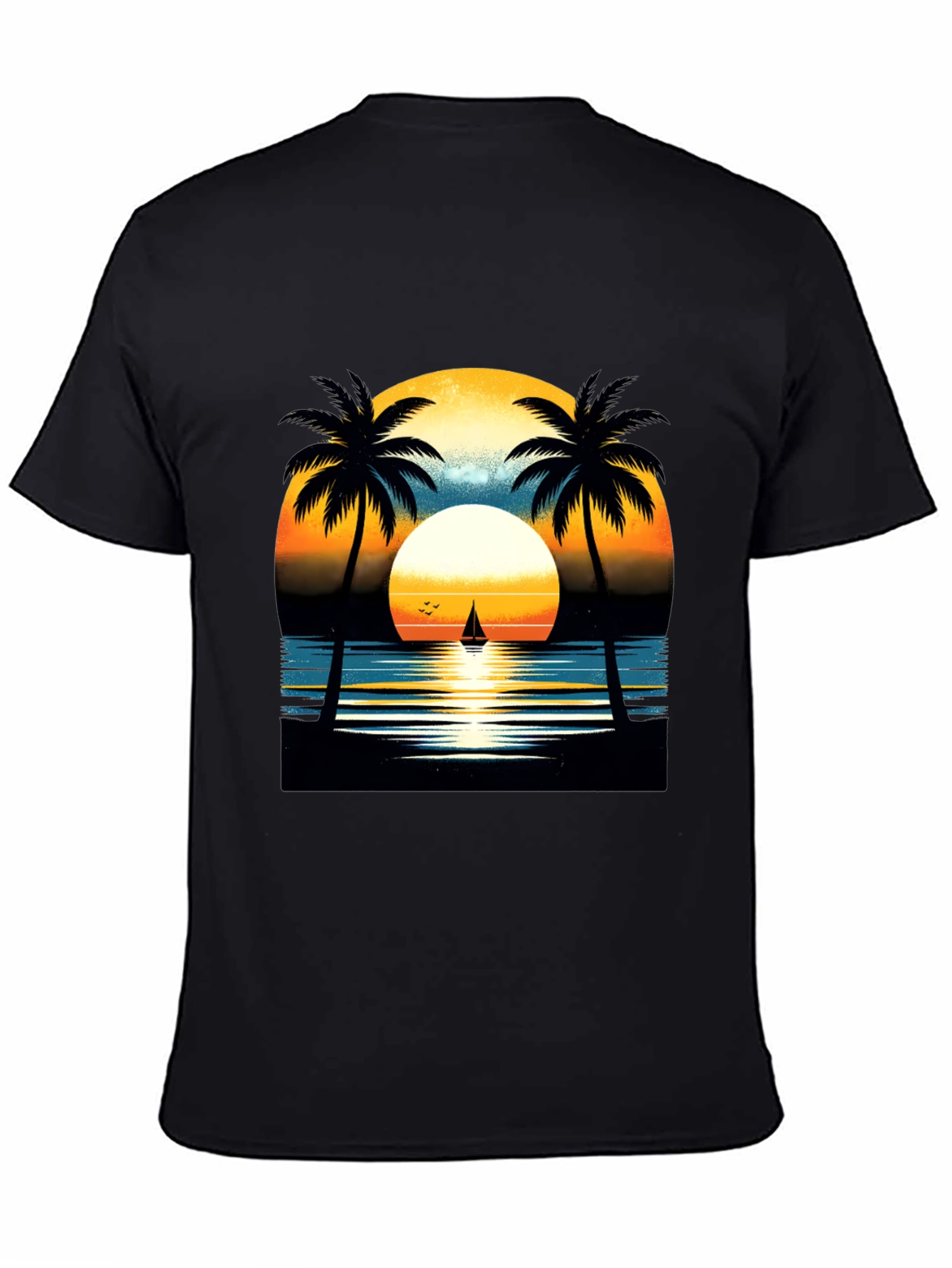 Sunset Palm Tree Graphic Tee