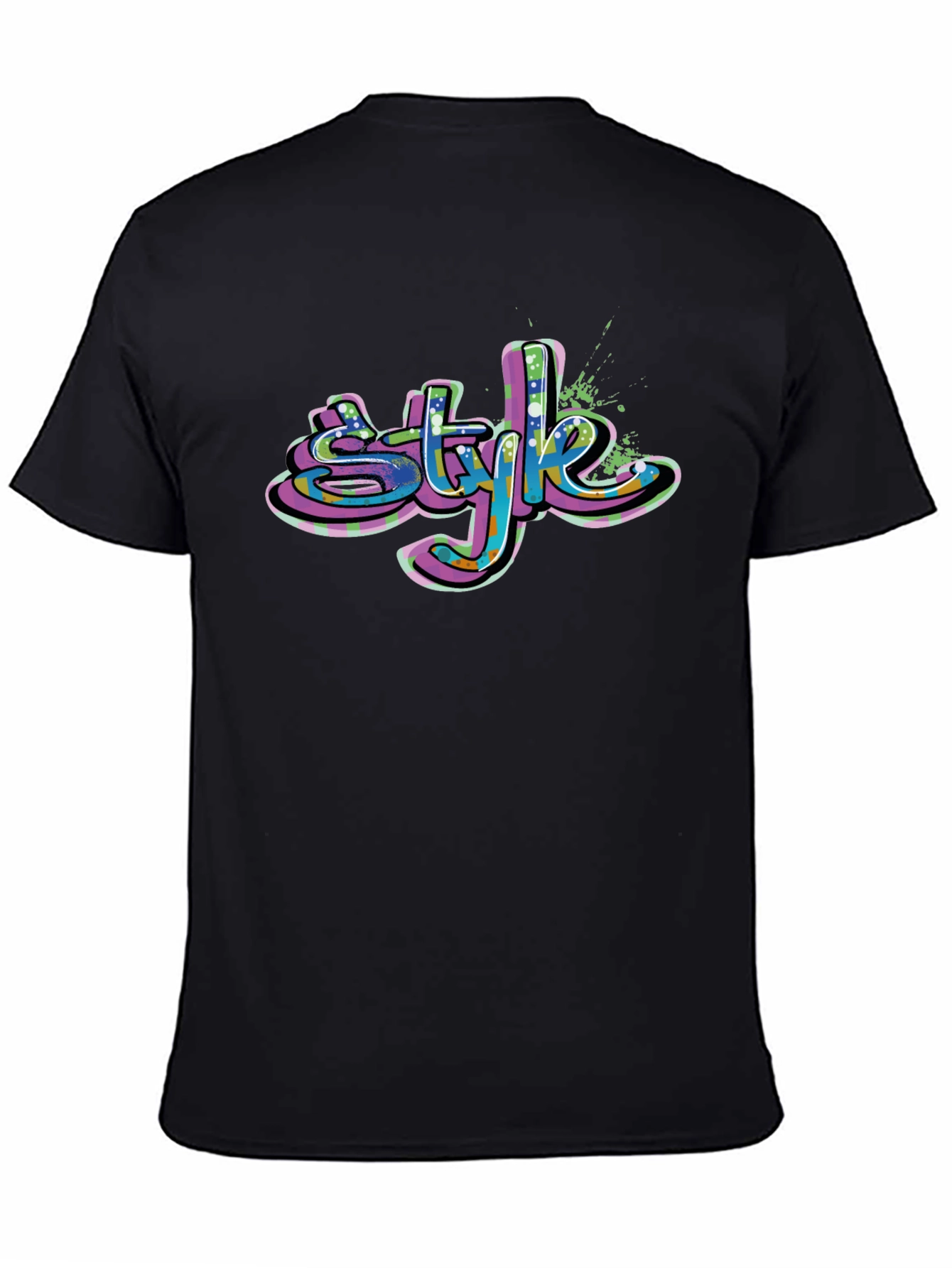 Graffiti Style T-Shirt - Bold Graphic Print Tee