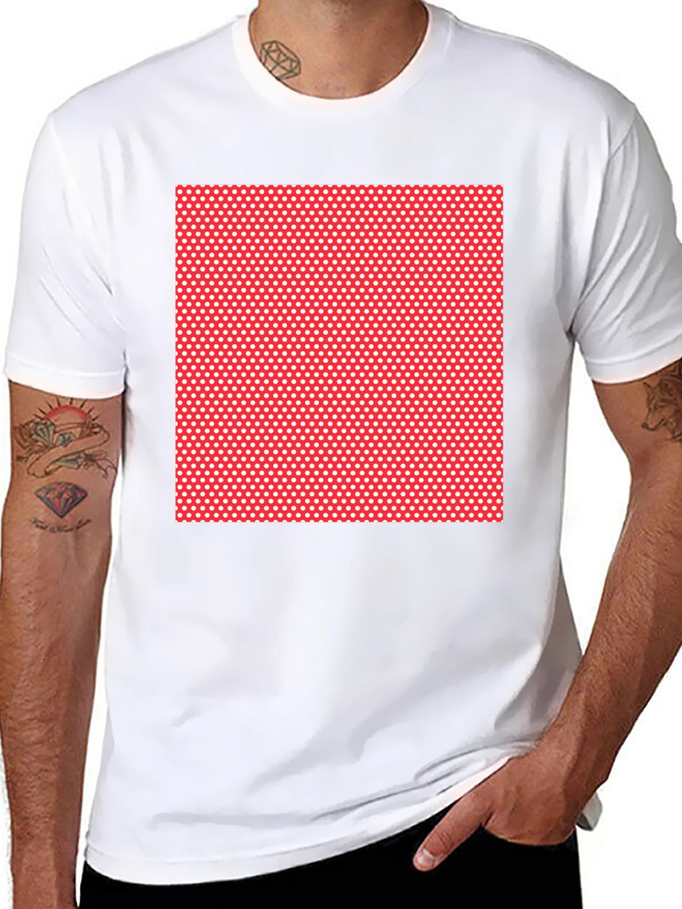 Polka Dot Print T-Shirt