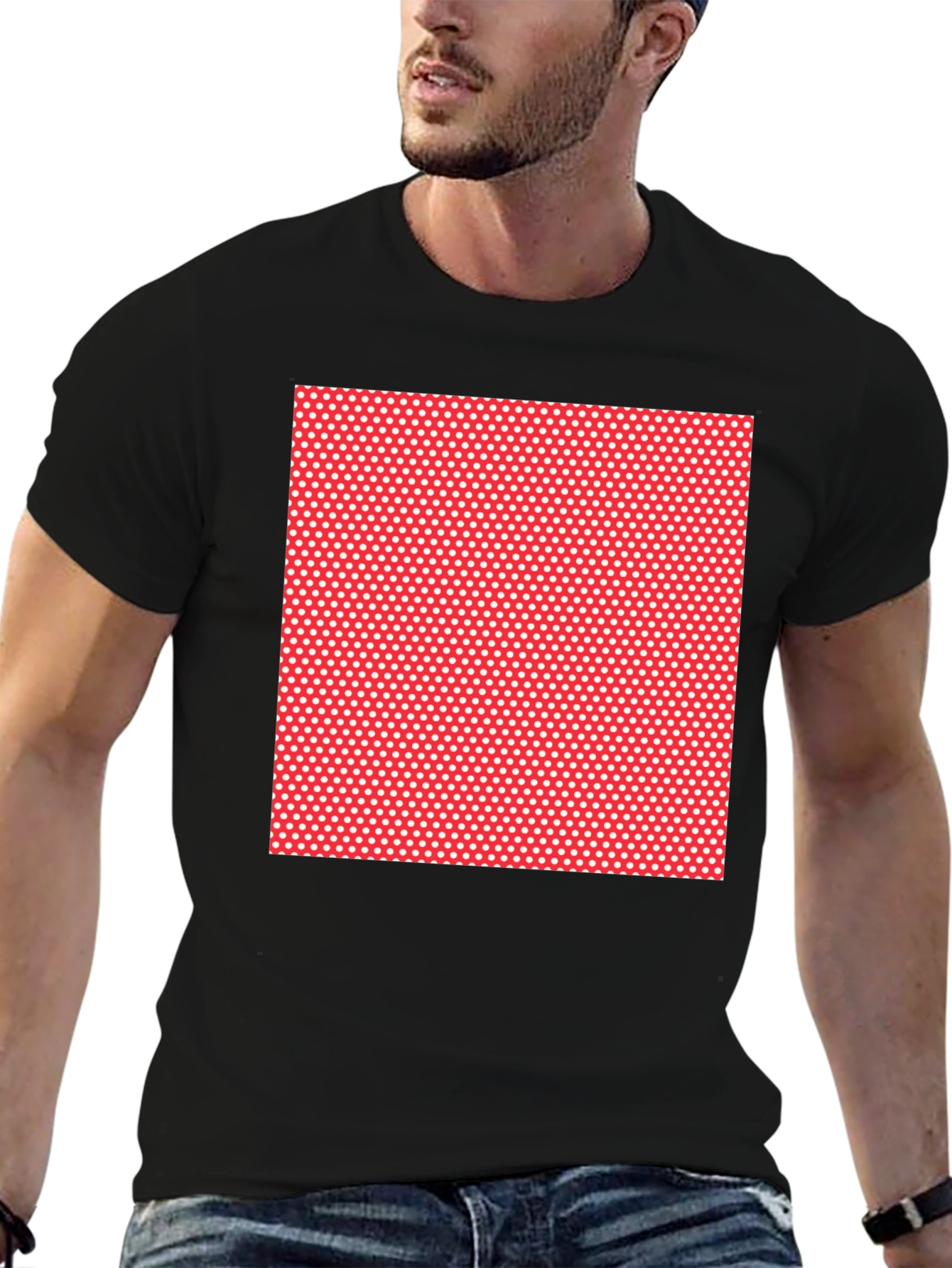 Polka Dot Print T-Shirt