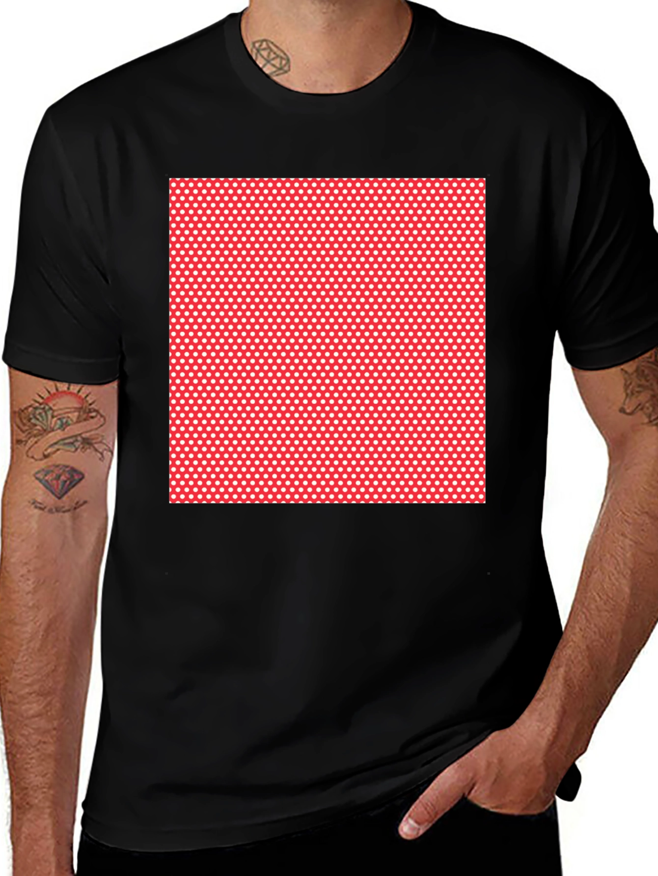 Polka Dot Print T-Shirt