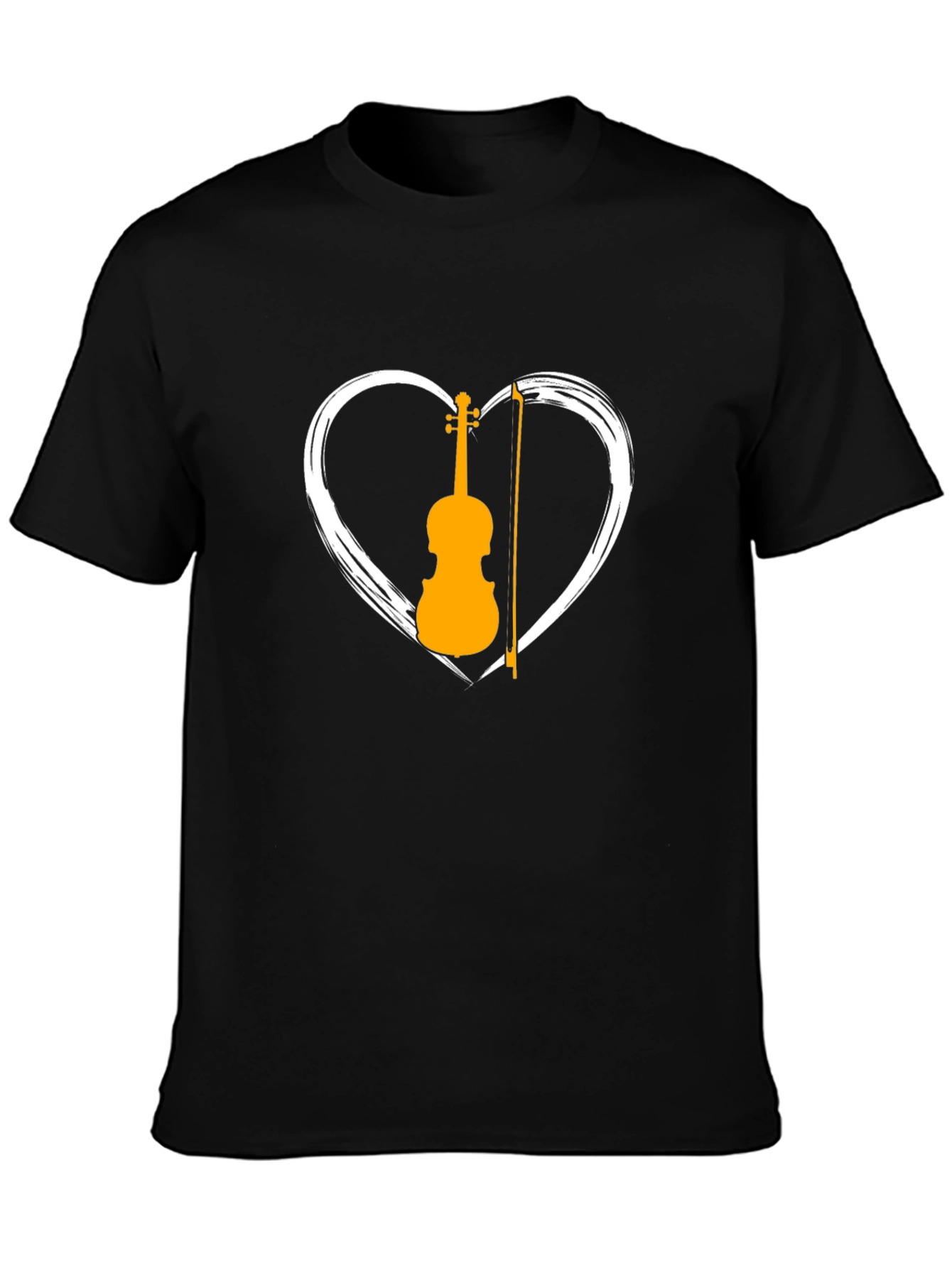 Violin Heart Graphic Tee - Musician T-Shirt