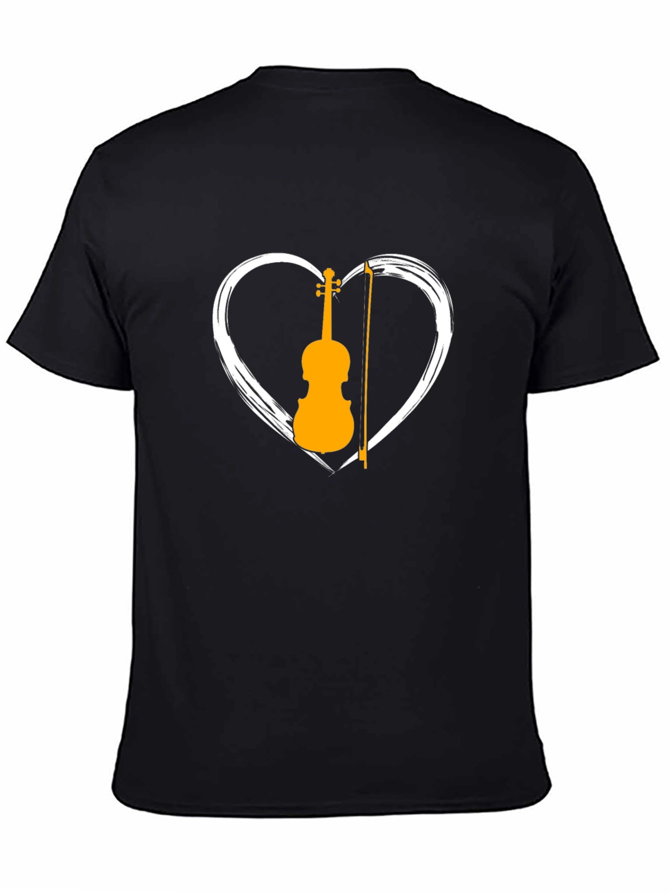 Violin Heart Graphic Tee - Musician T-Shirt