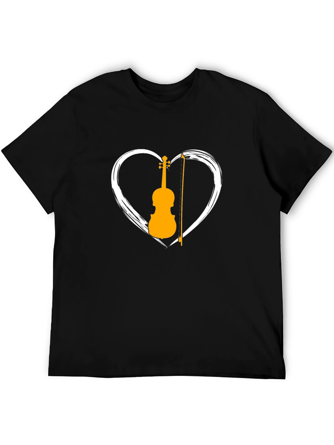Violin Heart Graphic Tee - Musician T-Shirt