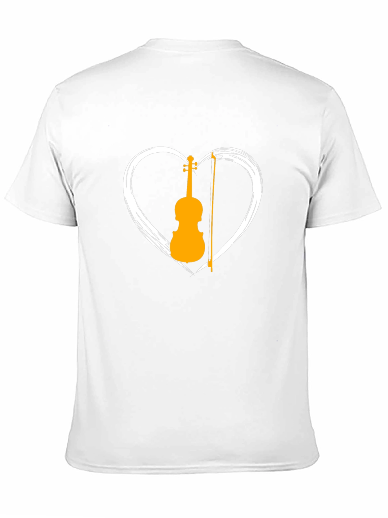 Violin Heart Graphic Tee - Musician T-Shirt