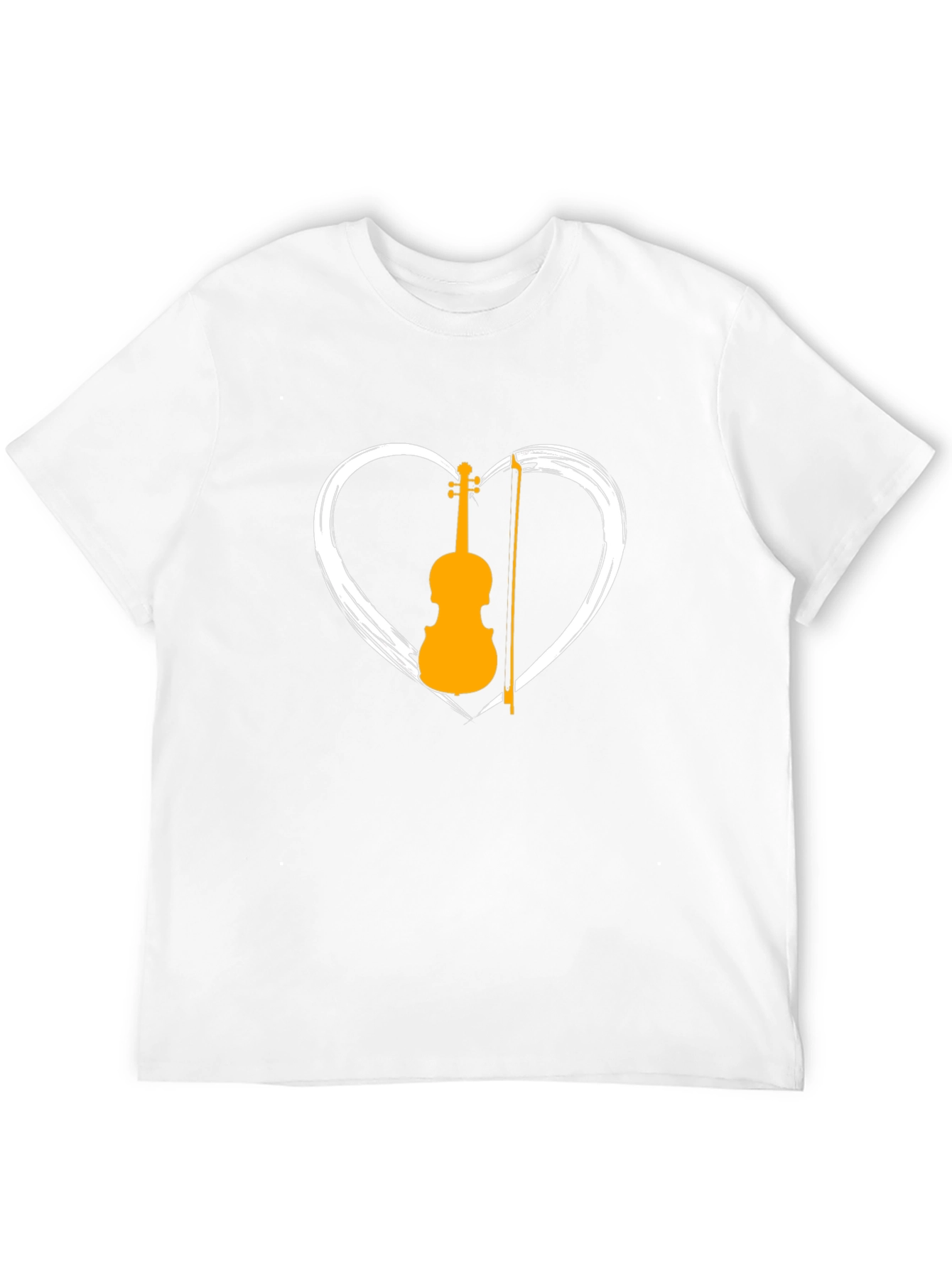 Violin Heart Graphic Tee - Musician T-Shirt