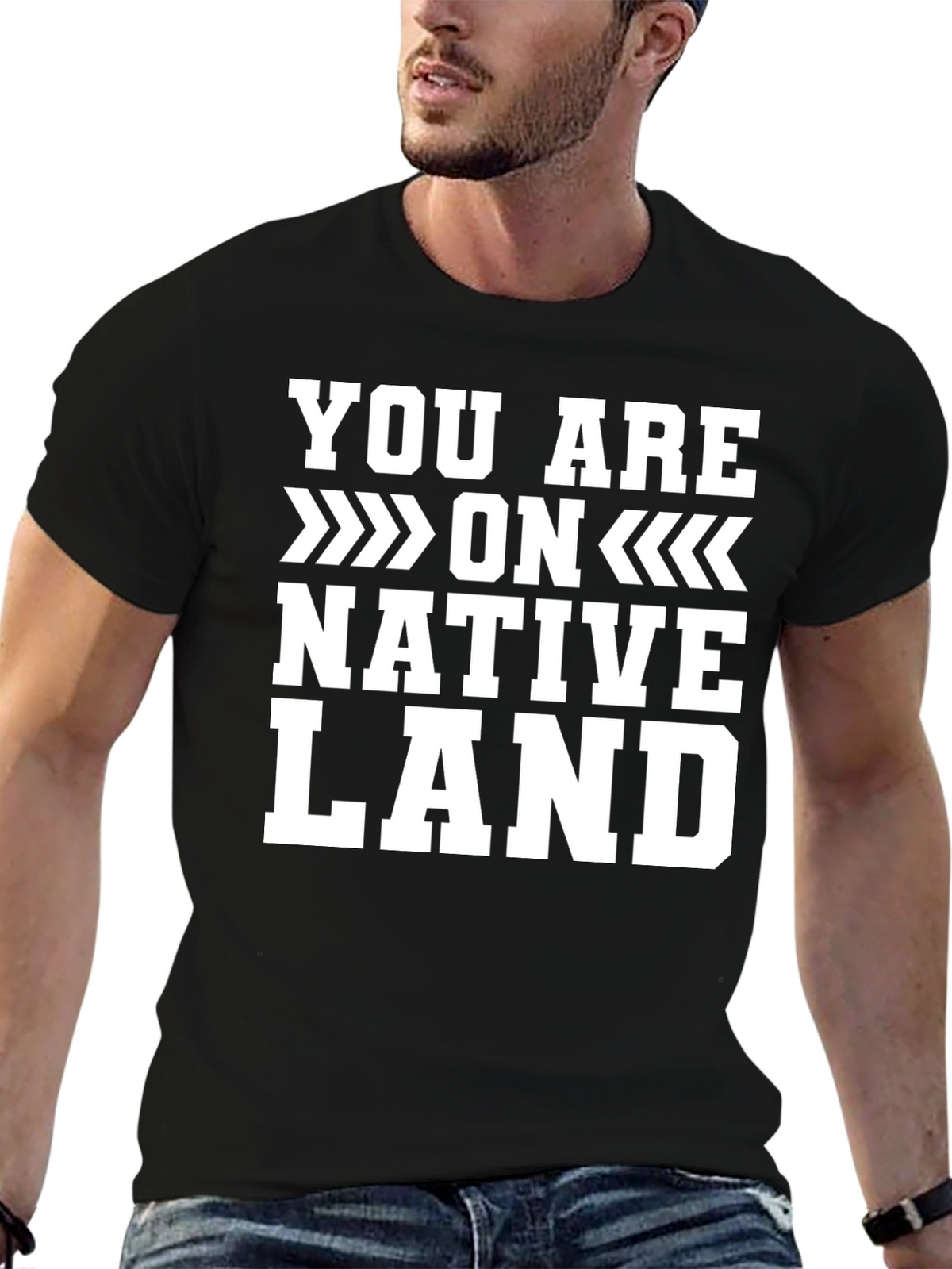 Native Land Graphic Tee - Black