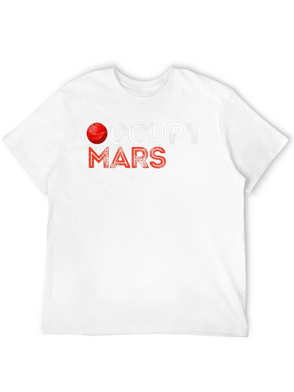 Occupy Mars Graphic Tee - Space Exploration T-Shirt