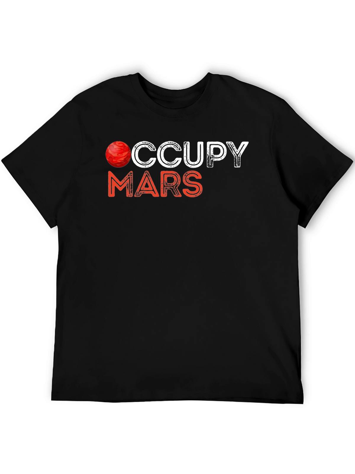 Occupy Mars Graphic Tee - Space Exploration T-Shirt