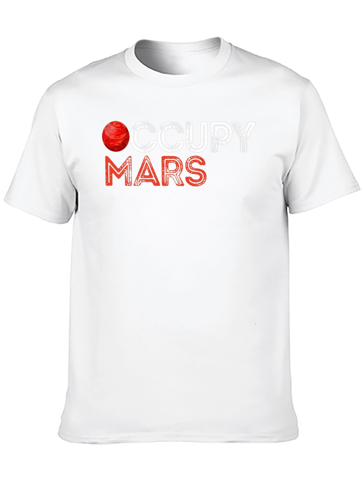 Occupy Mars Graphic Tee - Space Exploration T-Shirt