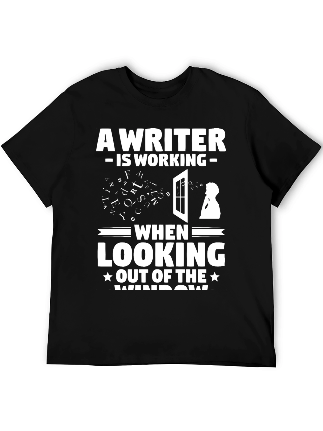 Writer at Work Funny Graphic T-Shirt