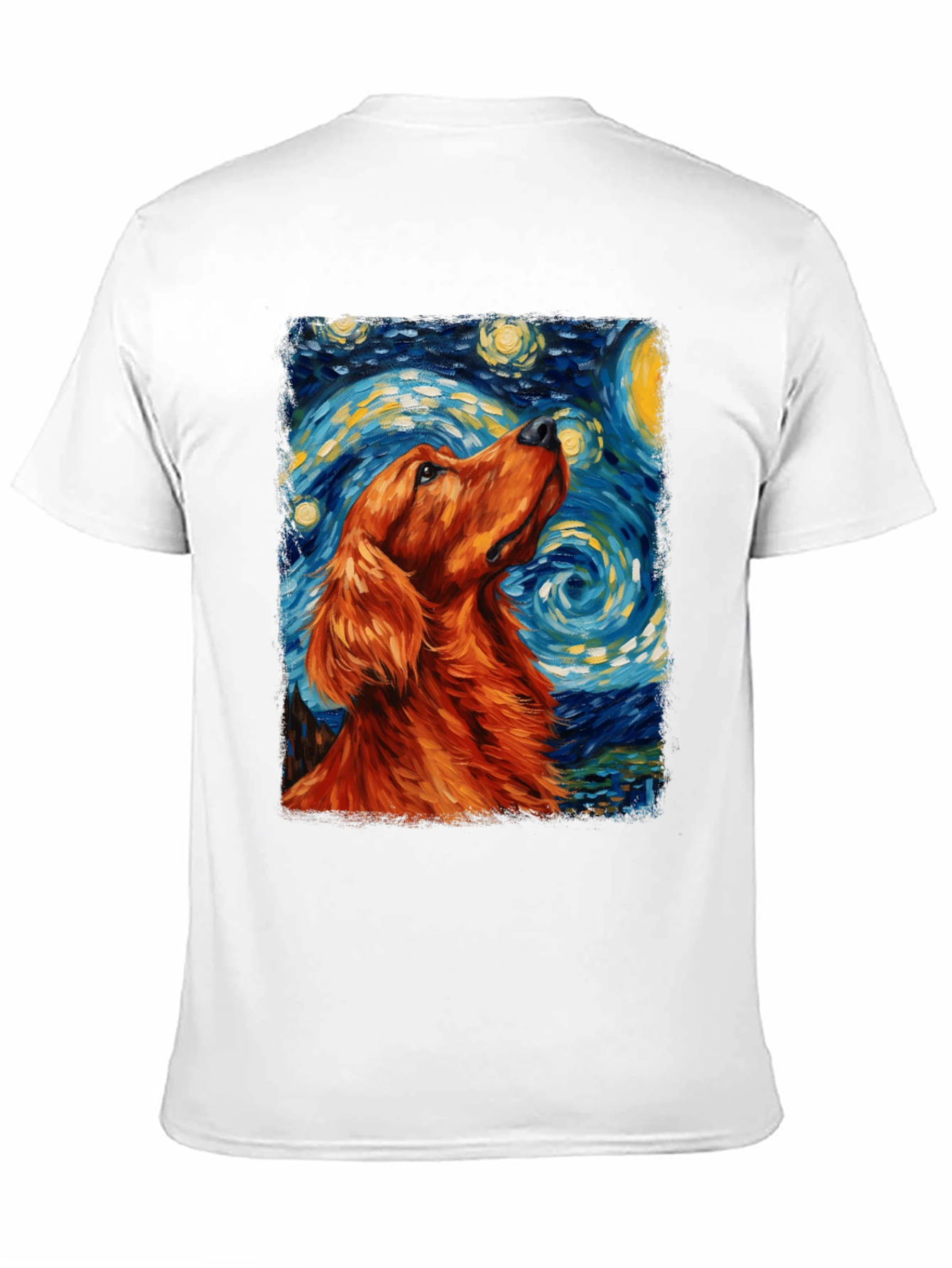 Dog Starry Night Art T-Shirt
