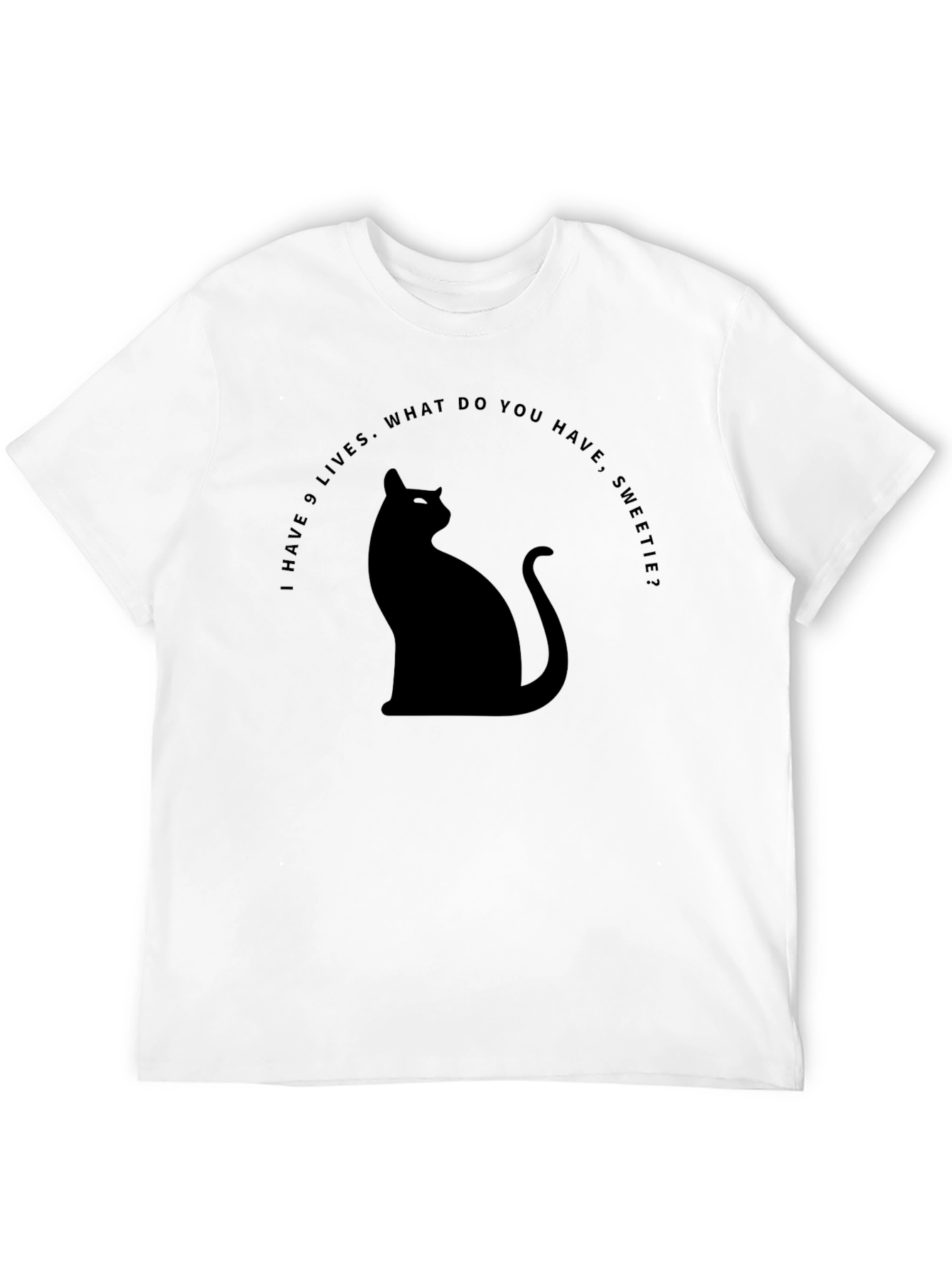 Nine Lives Cat T-Shirt - Funny Cat Lover Tee