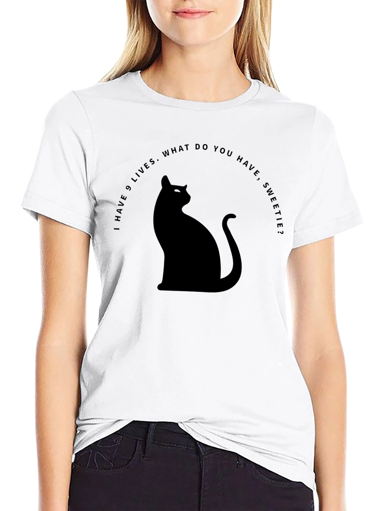 Nine Lives Cat T-Shirt - Funny Cat Lover Tee