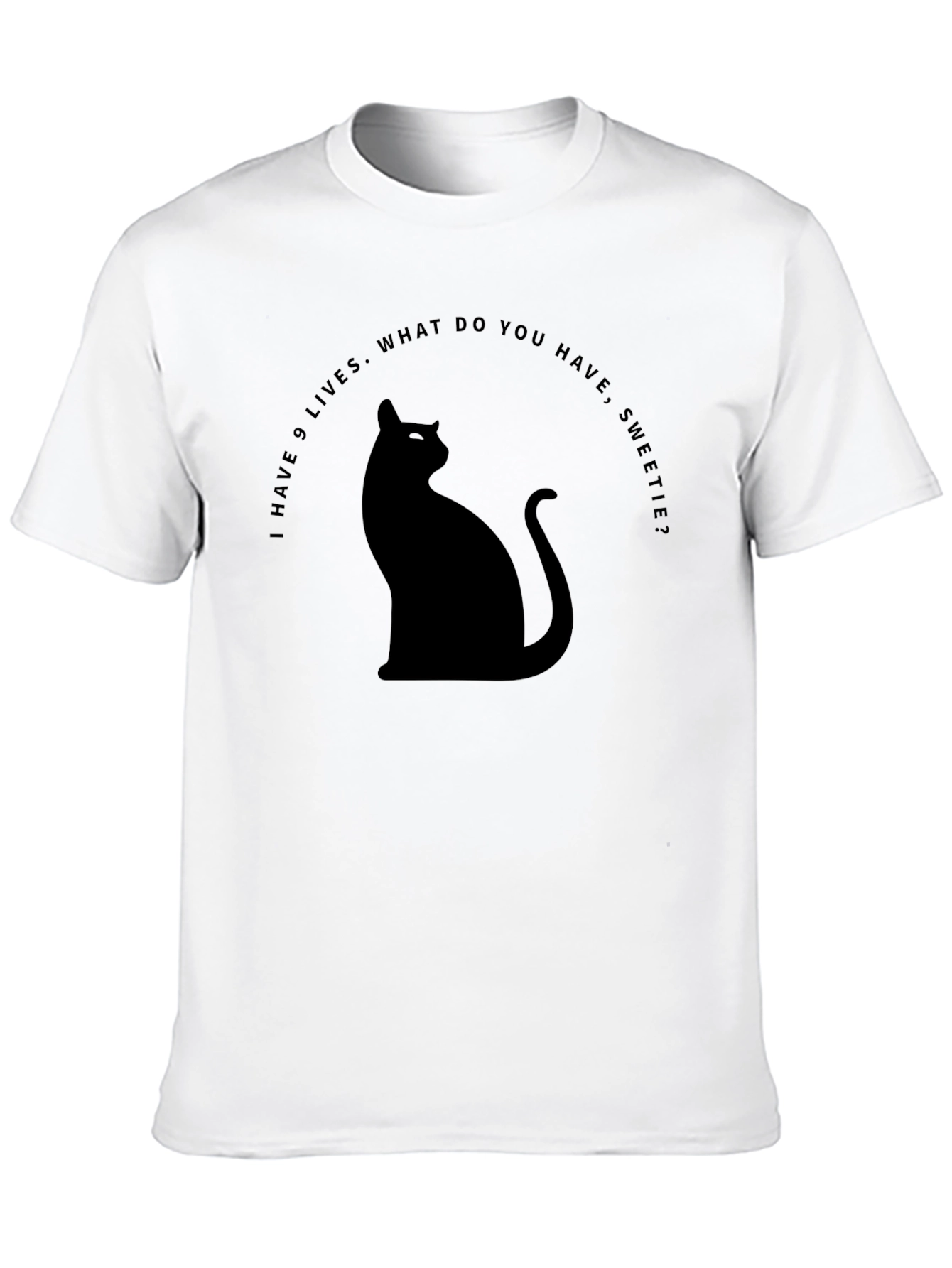 Nine Lives Cat T-Shirt - Funny Cat Lover Tee