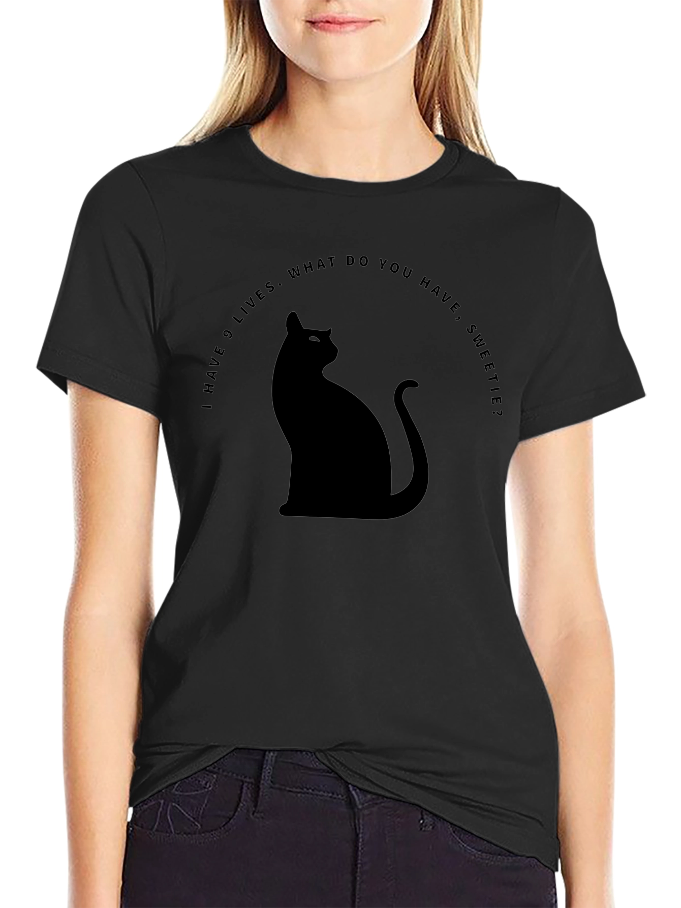 Nine Lives Cat T-Shirt - Funny Cat Lover Tee